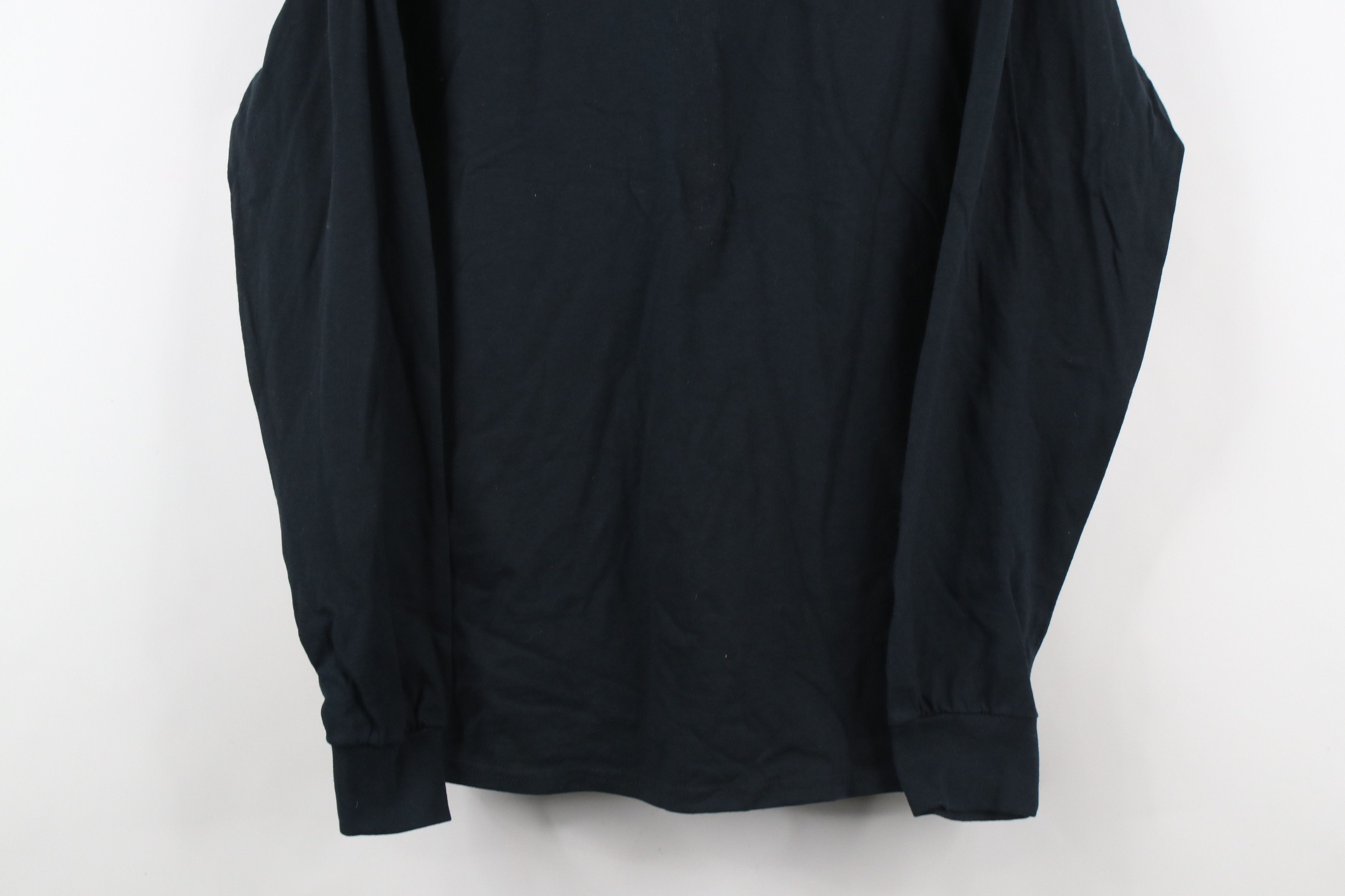Vintage Vintage 90s Streetwear Long Sleeve T-Shirt Black Cotton Size US M / EU 48-50 / 2 - 3 Thumbnail