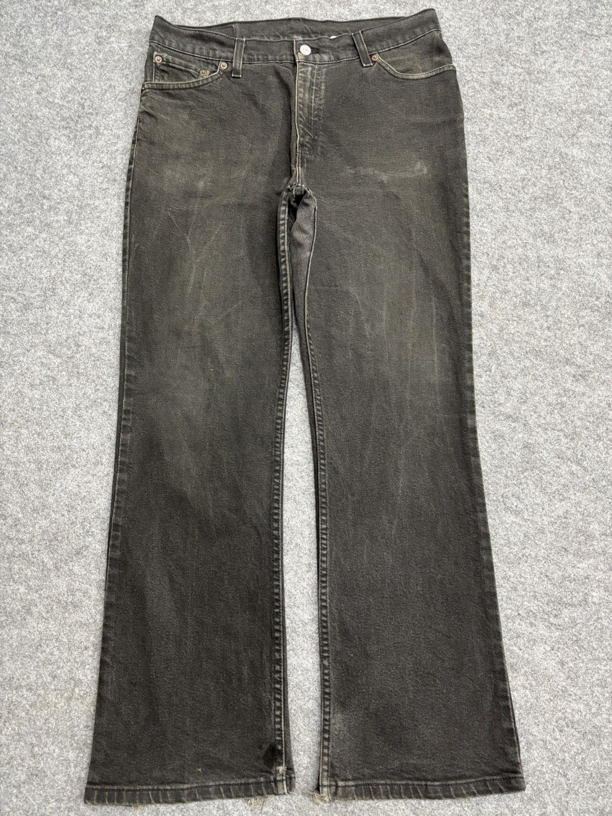 Levi's 💥Vintage Flare💥Levis 517 Flare Superblack Denim F609 Size US 32 / EU 48 - 20 Thumbnail