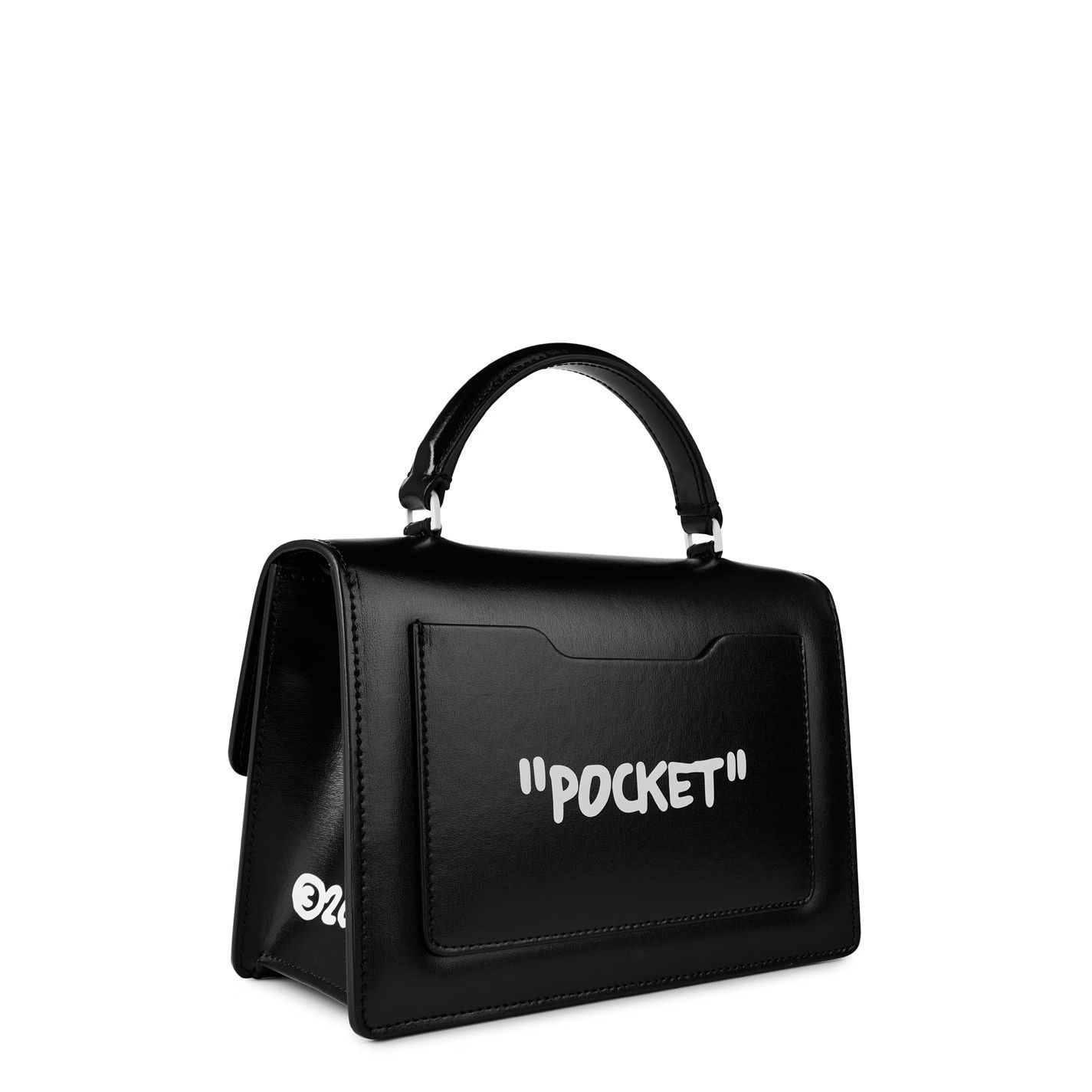 Off-White o1g2r1mq1224 Size:OS / Jitney 1.4 Top Handle Bag Black White Size ONE SIZE - 2 Thumbnail