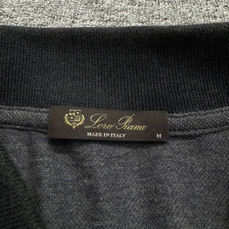 Loro Piana loro piana Long-sleeved polo shirt 2505-Nextarrow Size US M / EU 48-50 / 2 - 2 Thumbnail