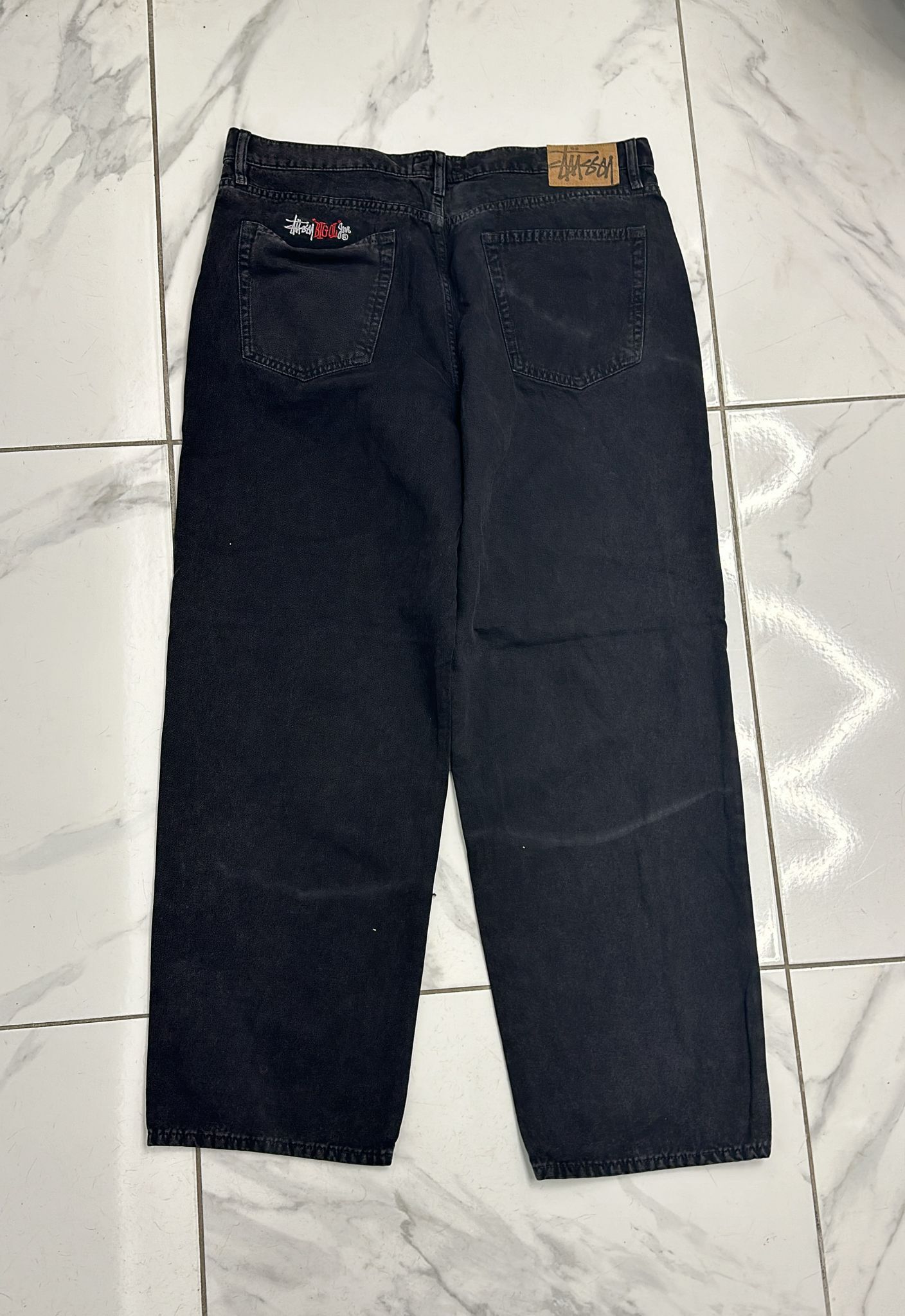 パンツ Stussy Big Ol' Jean Quilted Denim Black Buy Stussy Vintage Wash Denim Big Ol' Jean 'Black' - 116698