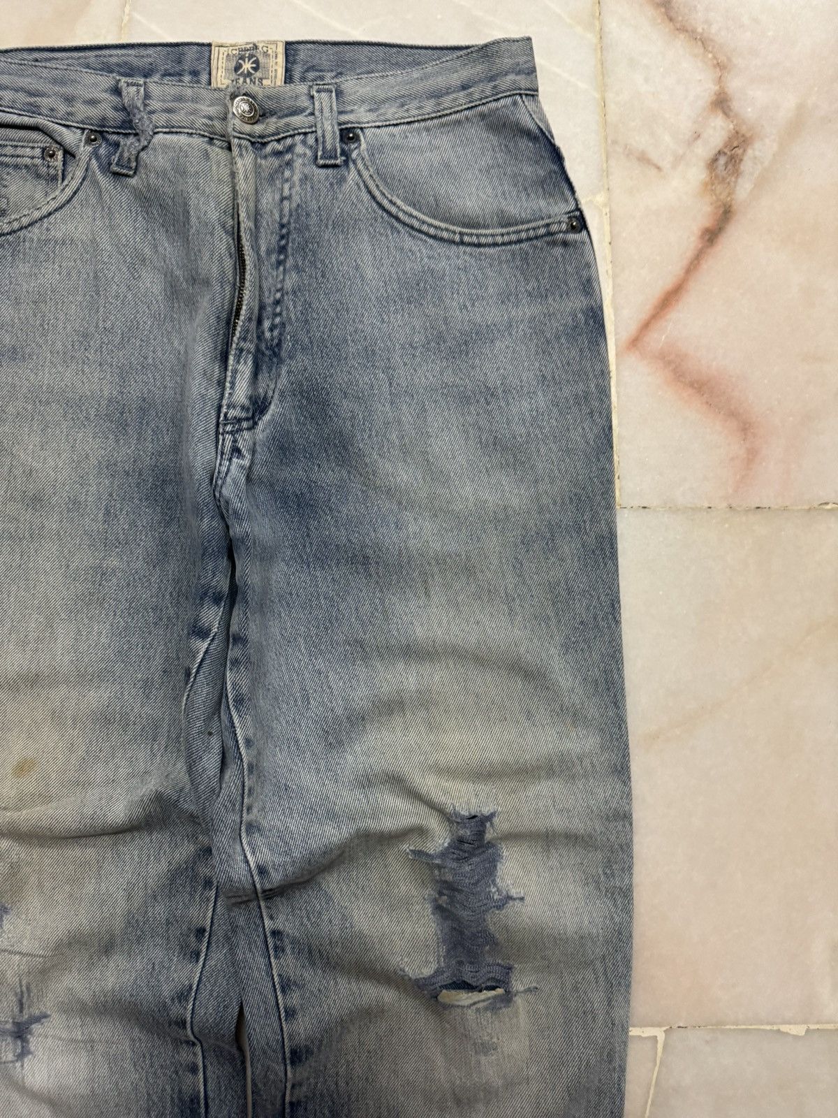 Iceberg 💥BAGGY💥90s WIDE ICEBERG MADE ITALY GRUNGE WASHED JEANS Size US 29 - 5 Thumbnail