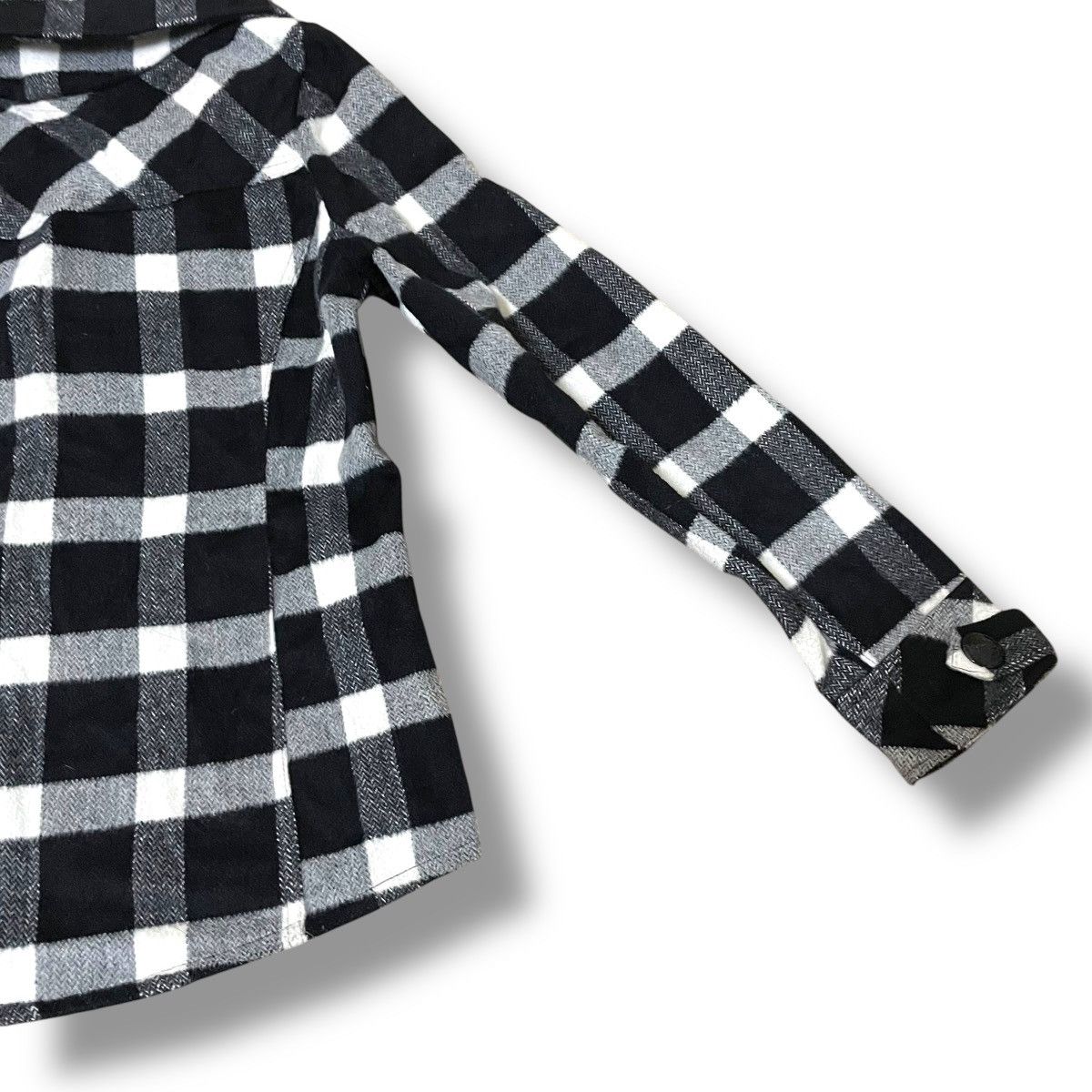 Le Grande Bleu (L.G.B.) 🇯🇵 BACKS BUCKLE FULL ZIP CHECKERED PUNK AVANT GARDE JACKET Size US M / EU 48-50 / 2 - 10 Thumbnail