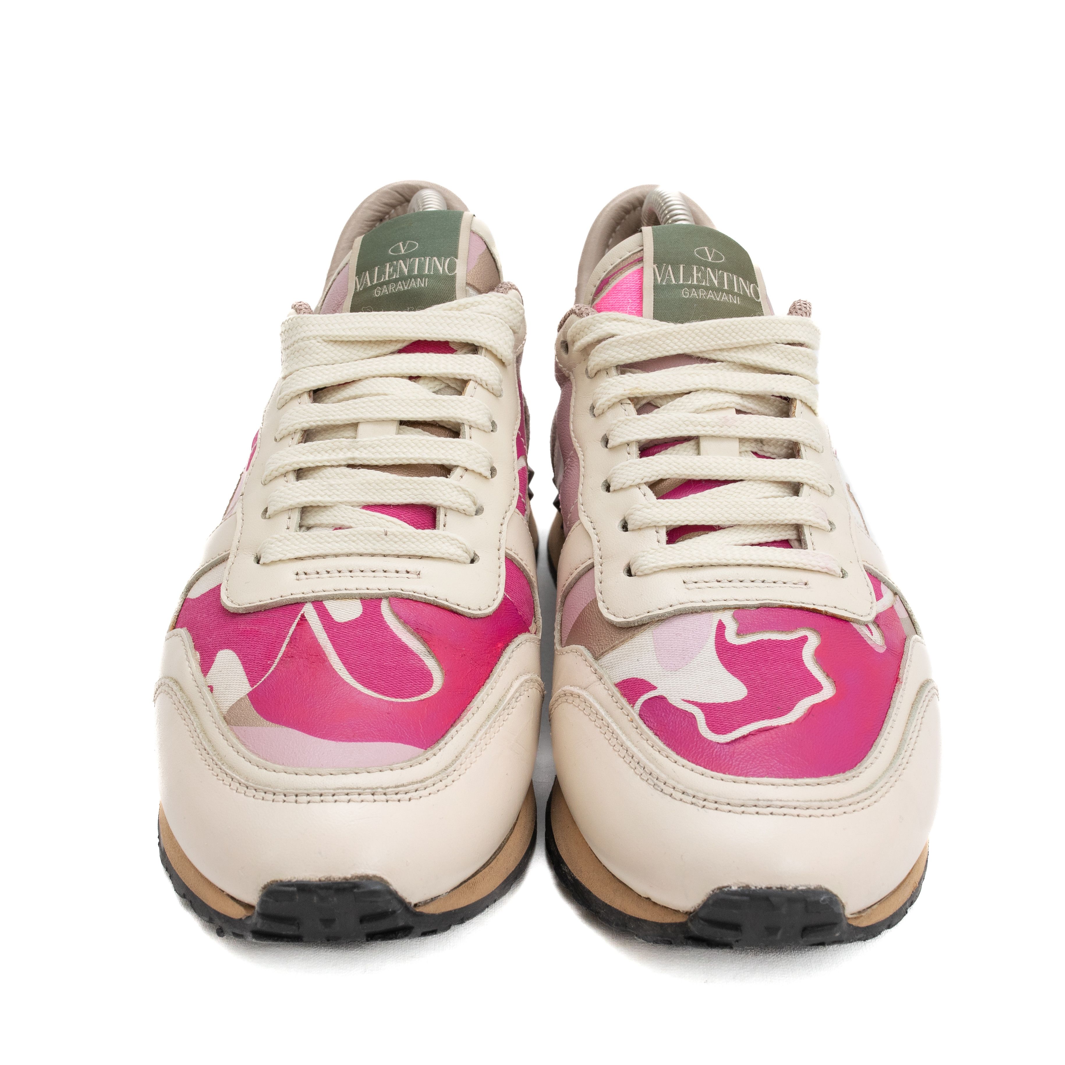 Valentino VALENTINO GARAVANI Rockrunner Pink Cammo Sneakers Size US 8 / IT 38 - 4 Thumbnail