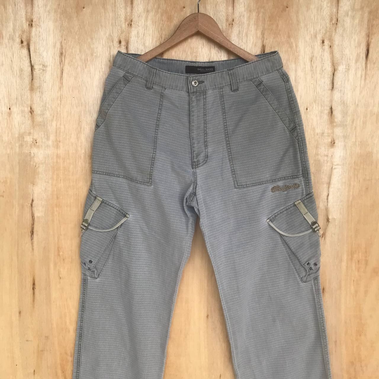 20471120 W30x28.5 BANG BANG Ash grey cargo military straight leg Size US 30 / EU 46 - 3 Thumbnail