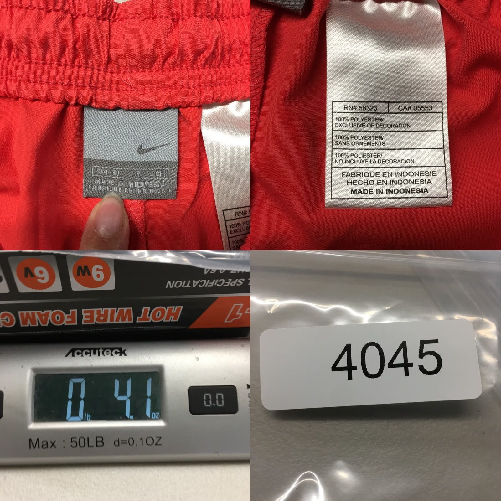 Nike Nike Athletic Shorts Womens Small Orange Polyester Elastic Waist Mid Rise Size 28" / US 6 / IT 42 - 8 Thumbnail