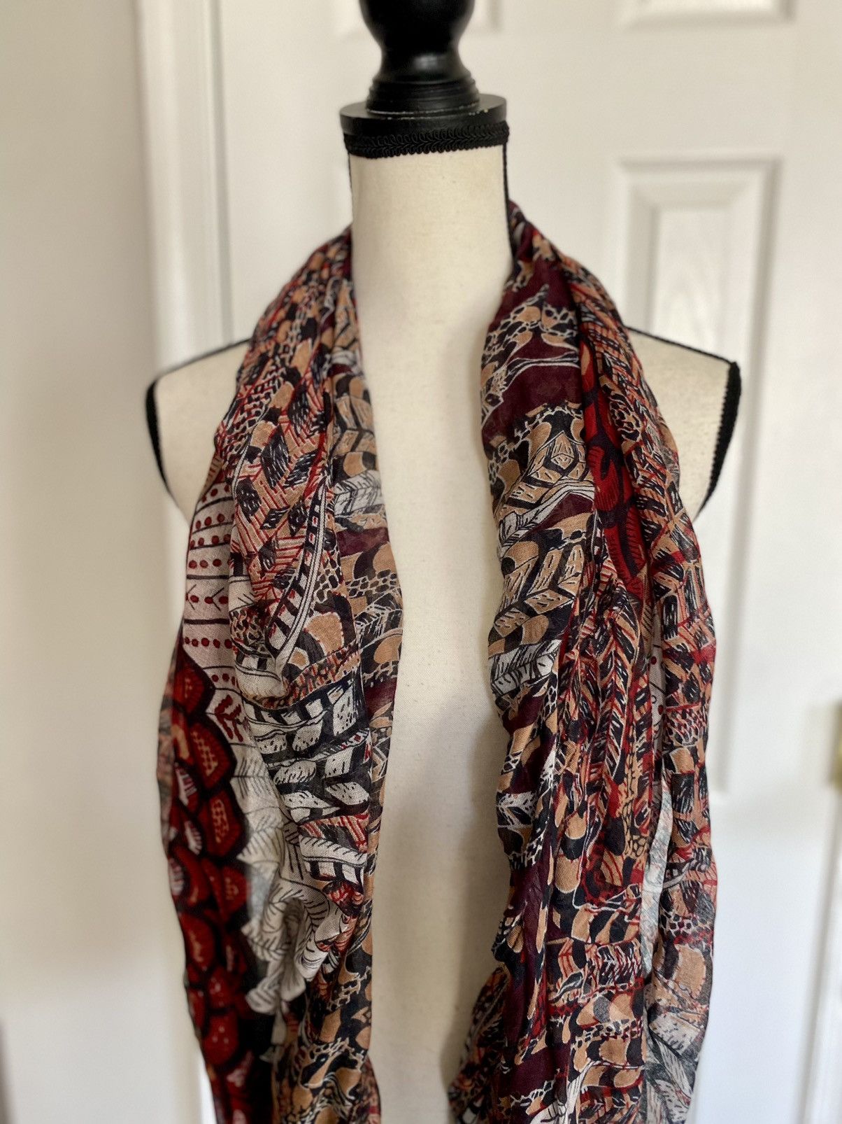 Other VINTAGE CHARLOTTE RUSSE MULTI PRINT PULLOVER SCARF Size ONE SIZE - 3 Thumbnail