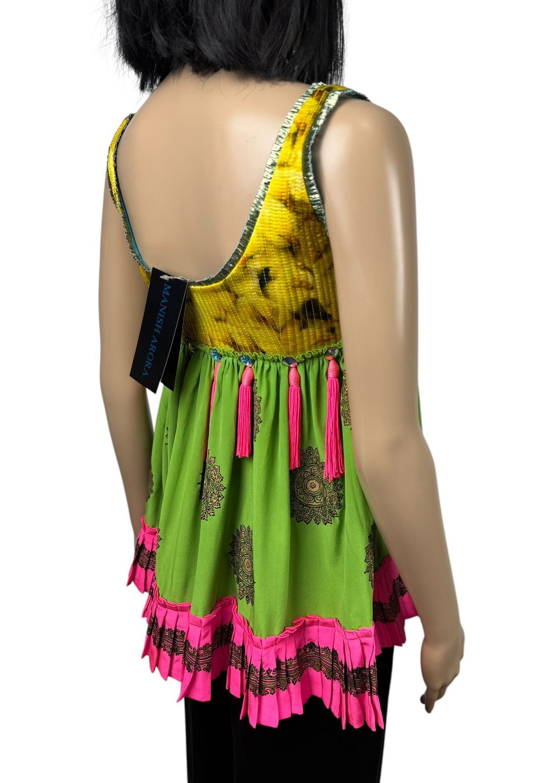 Manish Arora Manish Arora Silk Tank Blouse Pleated Decor size M Size M / US 6-8 / IT 42-44 - 12 Thumbnail