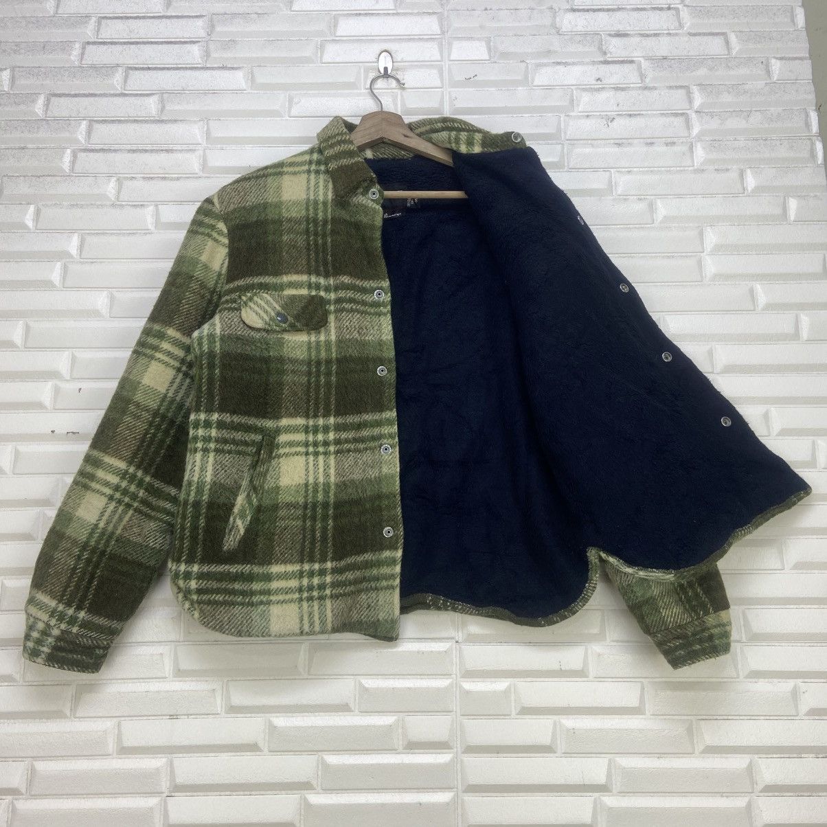 Towncraft Vintage 70s Towncraft Penneys Sherpa Mohair Plaid Jacket Size US M / EU 48-50 / 2 - 13 Thumbnail