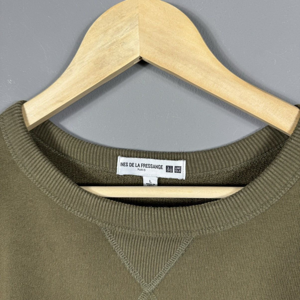 Uniqlo Ines de la Fressange Paris X Uniqlo Olive Casual T-Shirt Size L / US 10 / IT 46 - 3 Thumbnail