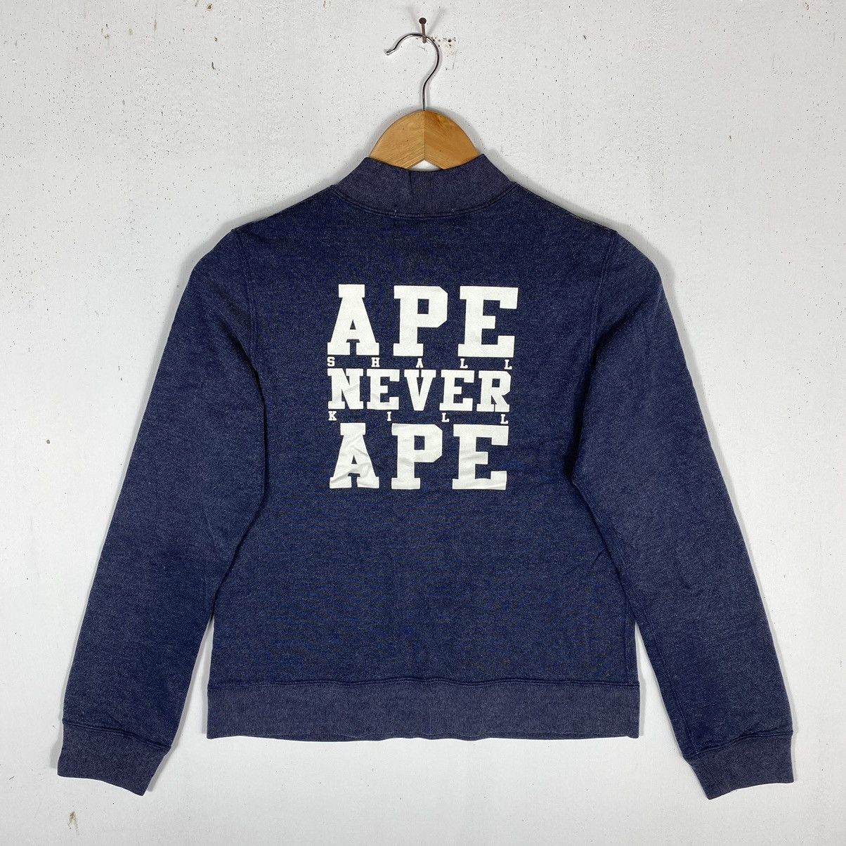 Bape × Nigo ASNKA INDIGO HALF ZIPPER SWEATSHIRT Size XS / US 0-2 / IT 36-38 - 2 Thumbnail