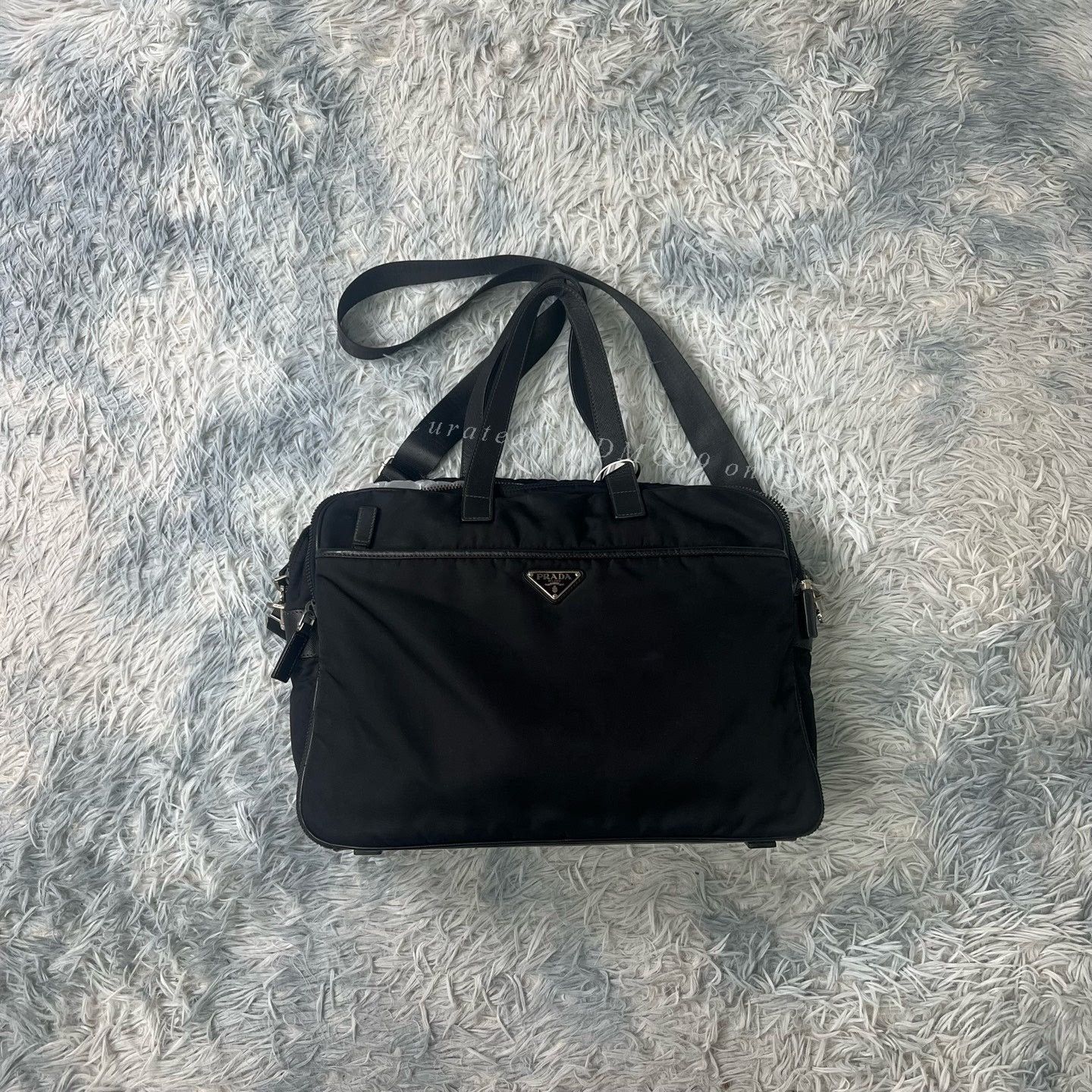 Prada Prada Triangle Logo Crossbody Bag Size ONE SIZE - 1 Thumbnail