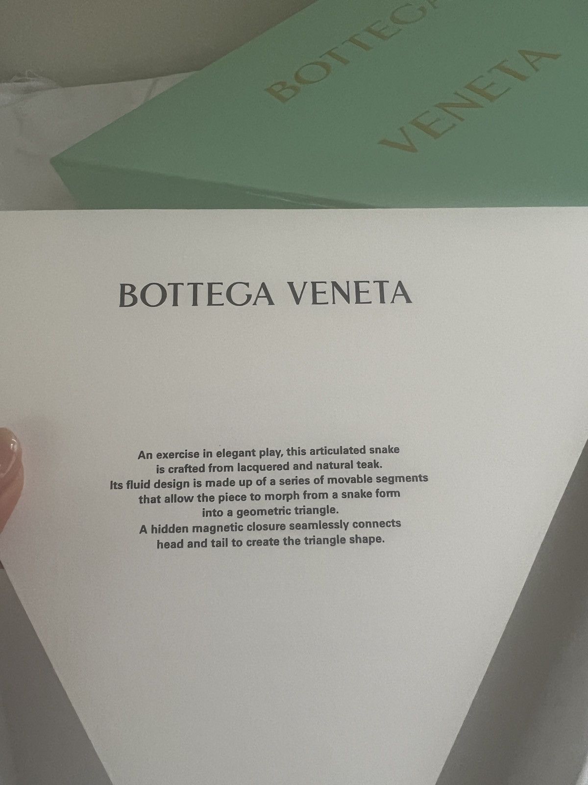 Bottega Veneta 🐍 Bottega Veneta wooden snake home decor Size ONE SIZE - 6 Thumbnail