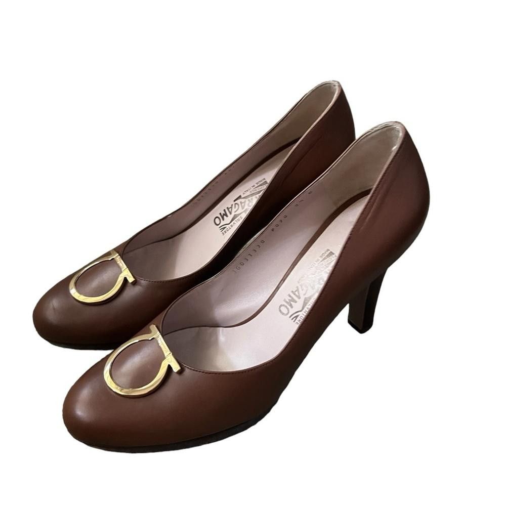 Salvatore Ferragamo Salvatore Ferragamo Leather Gancini Block Size US 9.5 / IT 39.5 - 3 Thumbnail