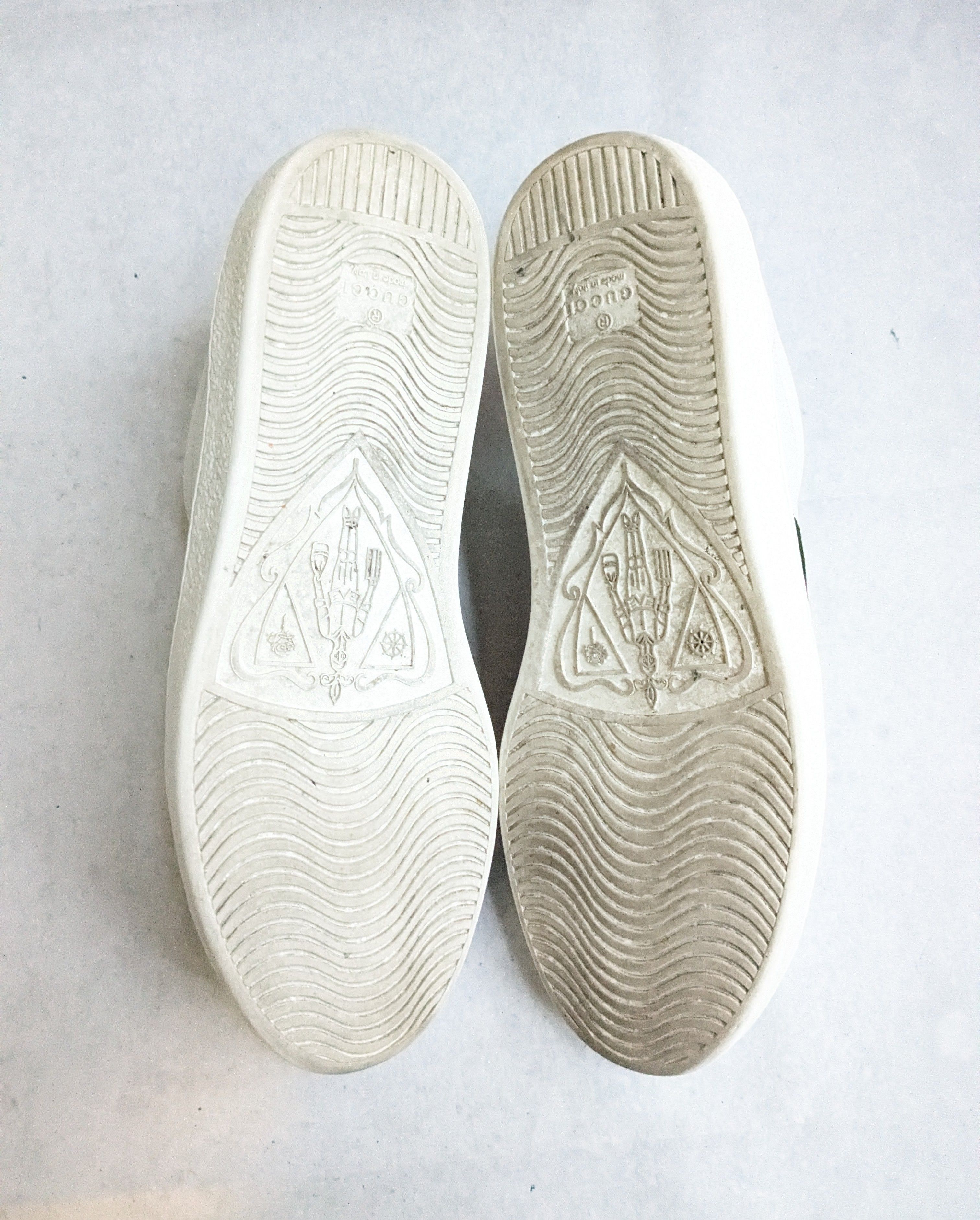 Gucci Gucci Ace Sneakers Bee White 9.5 Low Tops Size US 9.5 / EU 42-43 - 15 Thumbnail