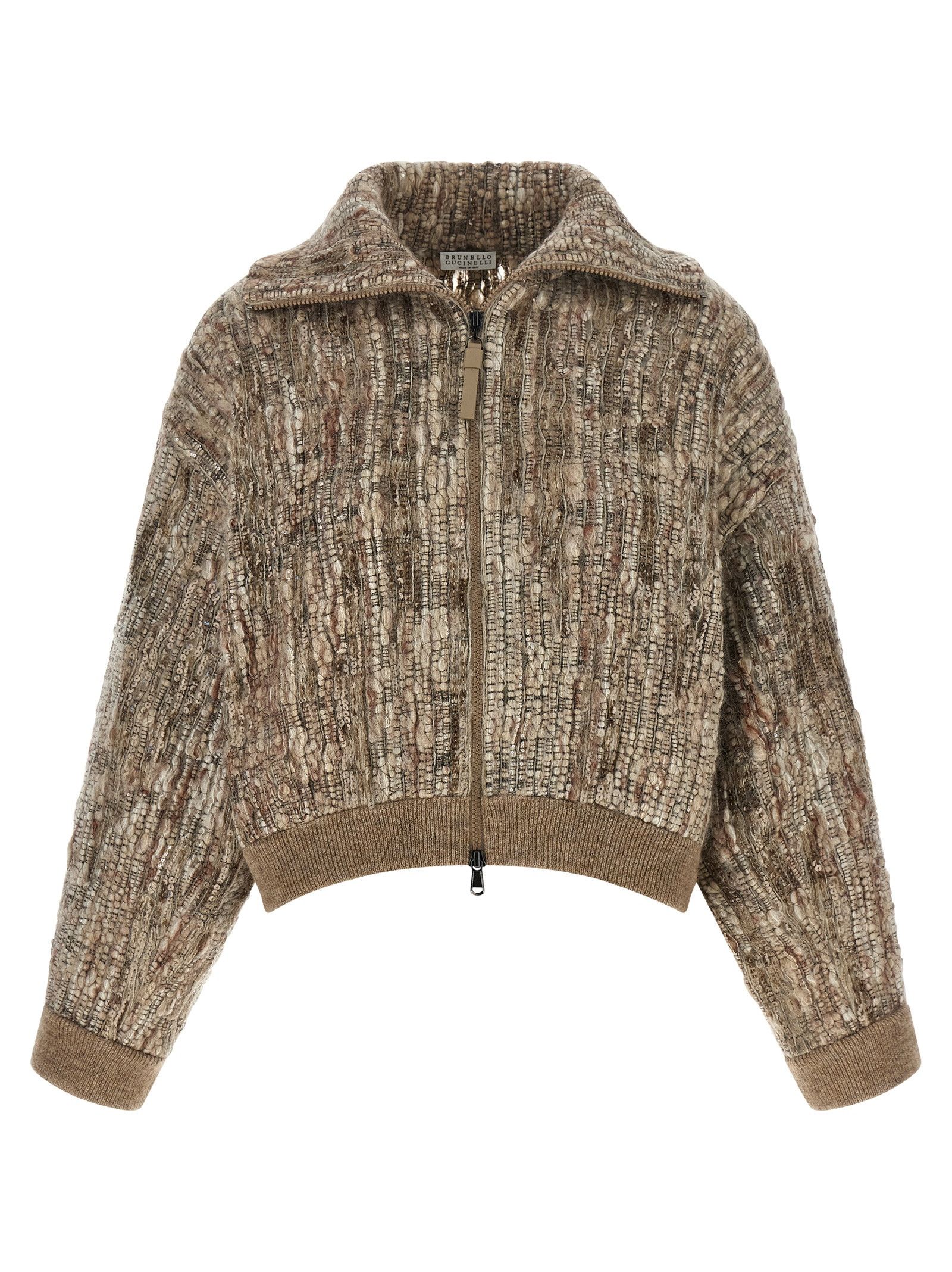 Brunello Cucinelli Tweed cardigan Size S / US 4 / IT 40 - 1 Thumbnail