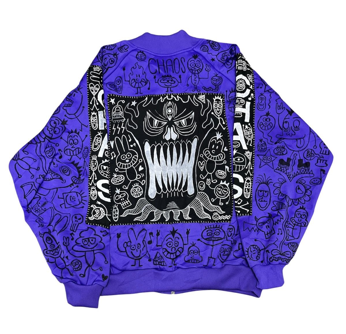 Seditionaries Punk doodle Design Bomber Jacket Size US M / EU 48-50 / 2 - 2 Thumbnail