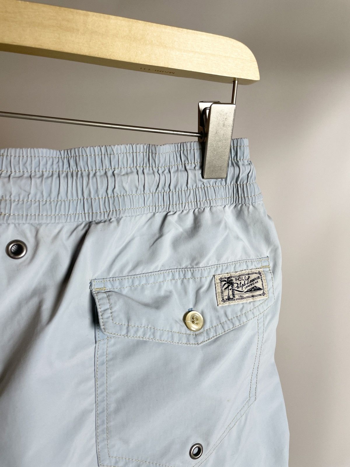 Chaps Ralph Lauren × Polo Ralph Lauren × Ralph Lauren VINTAGE 🧊 Polo Ralph Lauren blue Swimwear Summer shorts Size US 32 / EU 48 - 6 Thumbnail