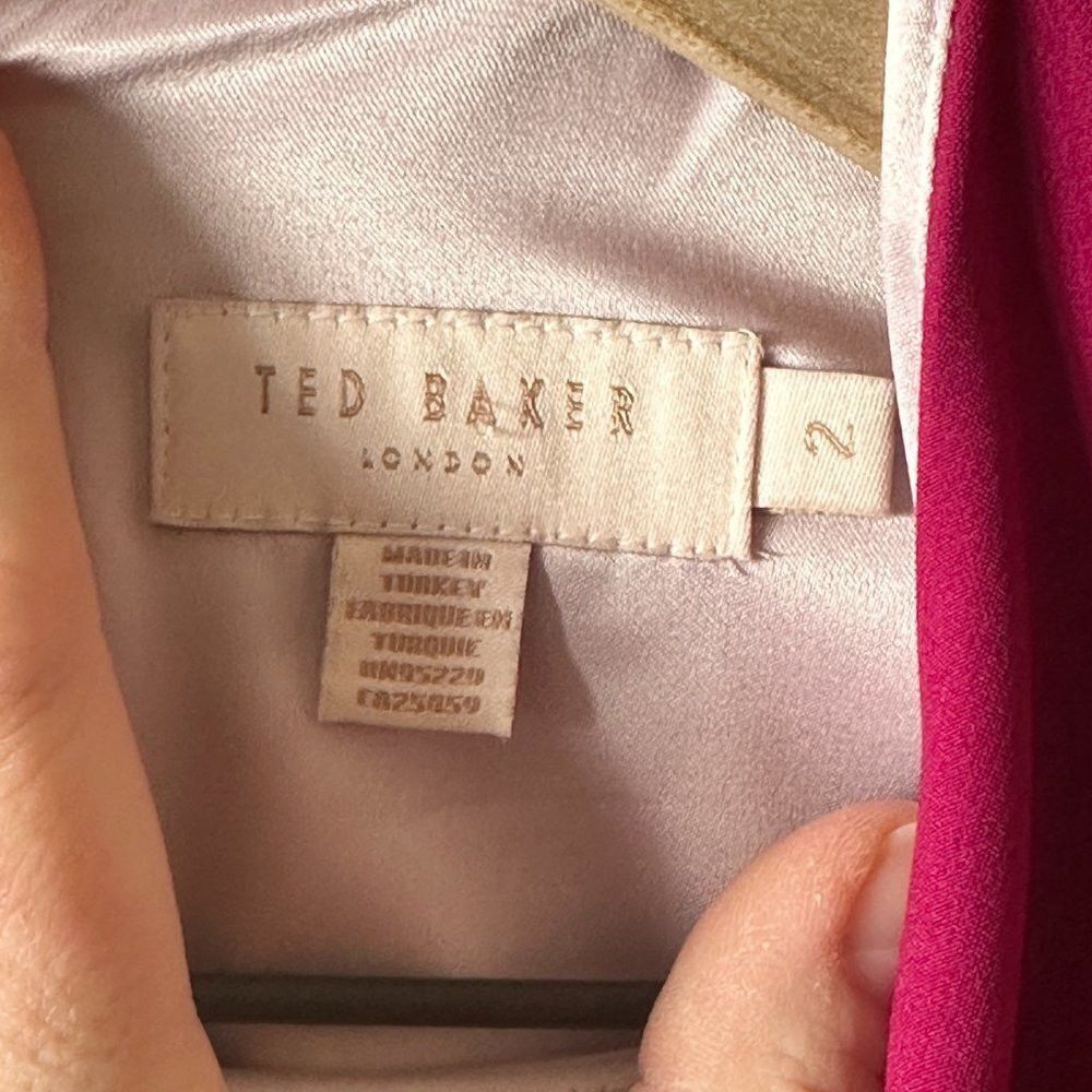 Ted Baker Women's 2 (6) Ted Baker London Magenta Polly Structured Bow Size M / US 6-8 / IT 42-44 - 8 Thumbnail