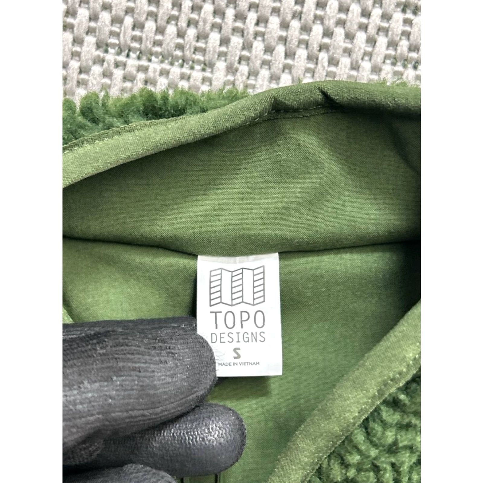 Topo Designs Topo Design Jacket Womens Small Green Reversible Fleece Full Zip Size S / US 4 / IT 40 - 3 Thumbnail