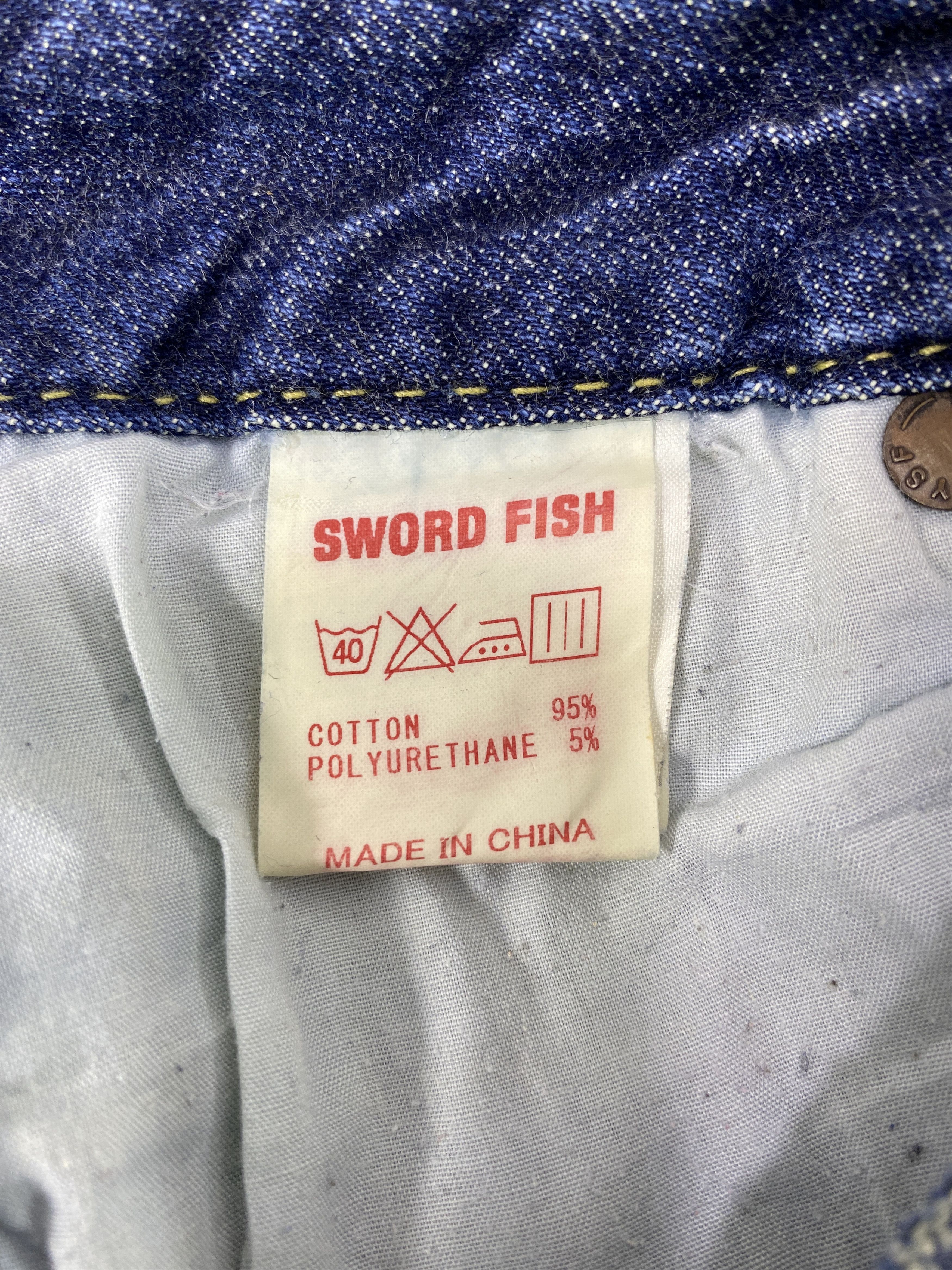 Jean Sword Fish Blue Wash Jeans - J1042 Size 29" - 9 Thumbnail