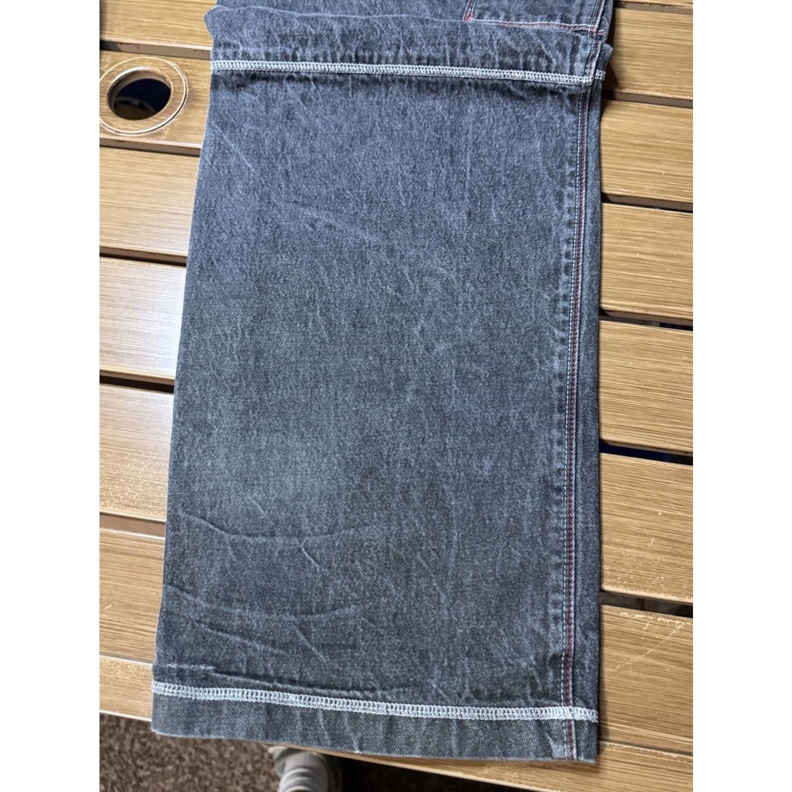 JNCO Y2k Loose Fit Jeans Mens SOHK 31x32 skater Type embroidery Size US 31 - 12 Thumbnail