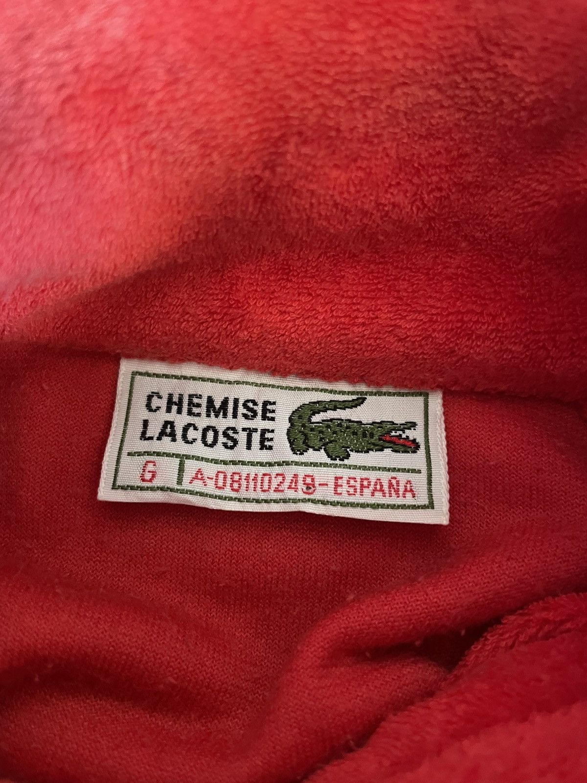 Lacoste Lacoste Vintage Rare Zip Up Red Size US M / EU 48-50 / 2 - 5 Thumbnail