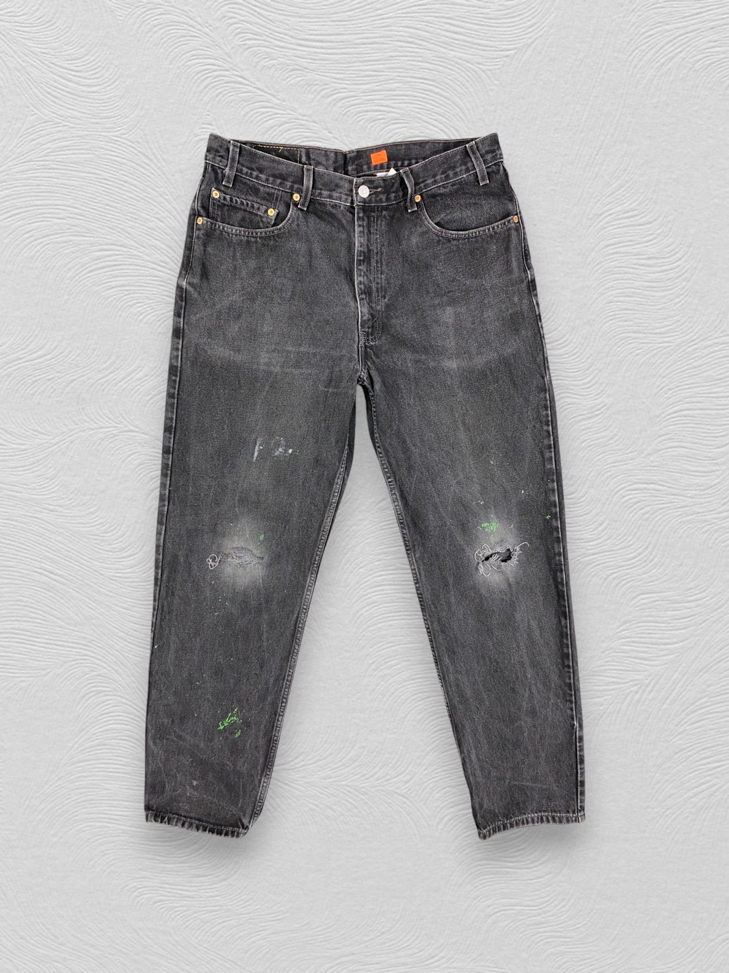 Levi's Black Vintage Levi's 550 Jeans 34x32.5 Denim -JN2380 Size US 34 / EU 50 - 1 Thumbnail