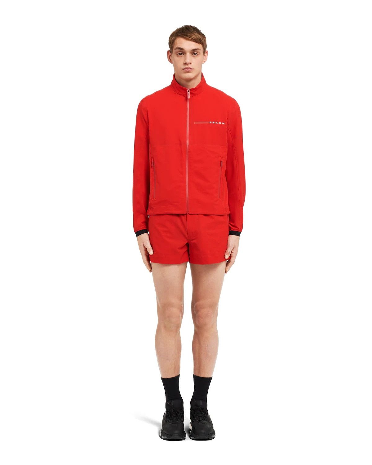 Prada o1la1rc1a0925 Light Bi-Stretch Jacket in Red Size US XL / EU 56 / 4 - 2 Thumbnail