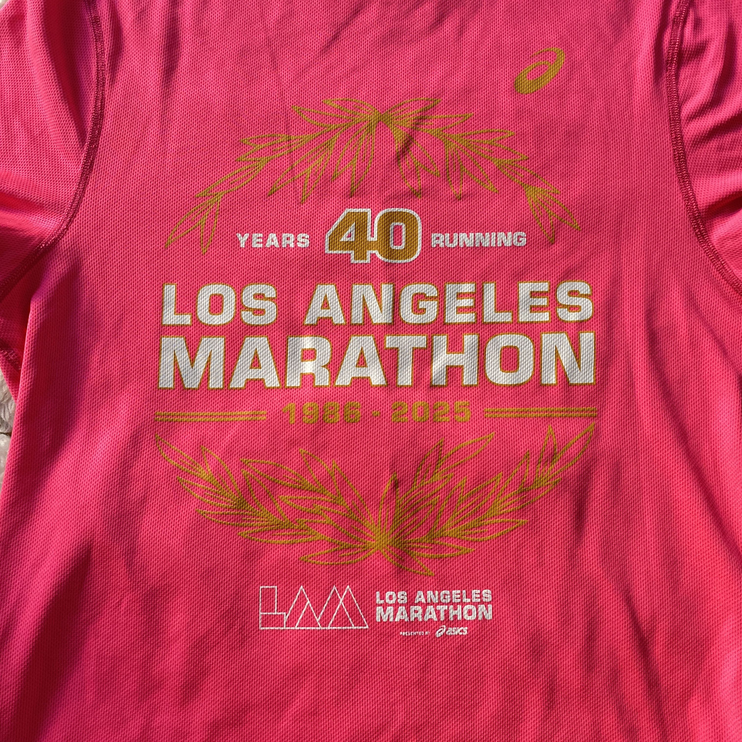 Asics ASICS Los Angeles Marathon Neon Pink Technical T-Shirt Size S / US 4 / IT 40 - 12 Thumbnail