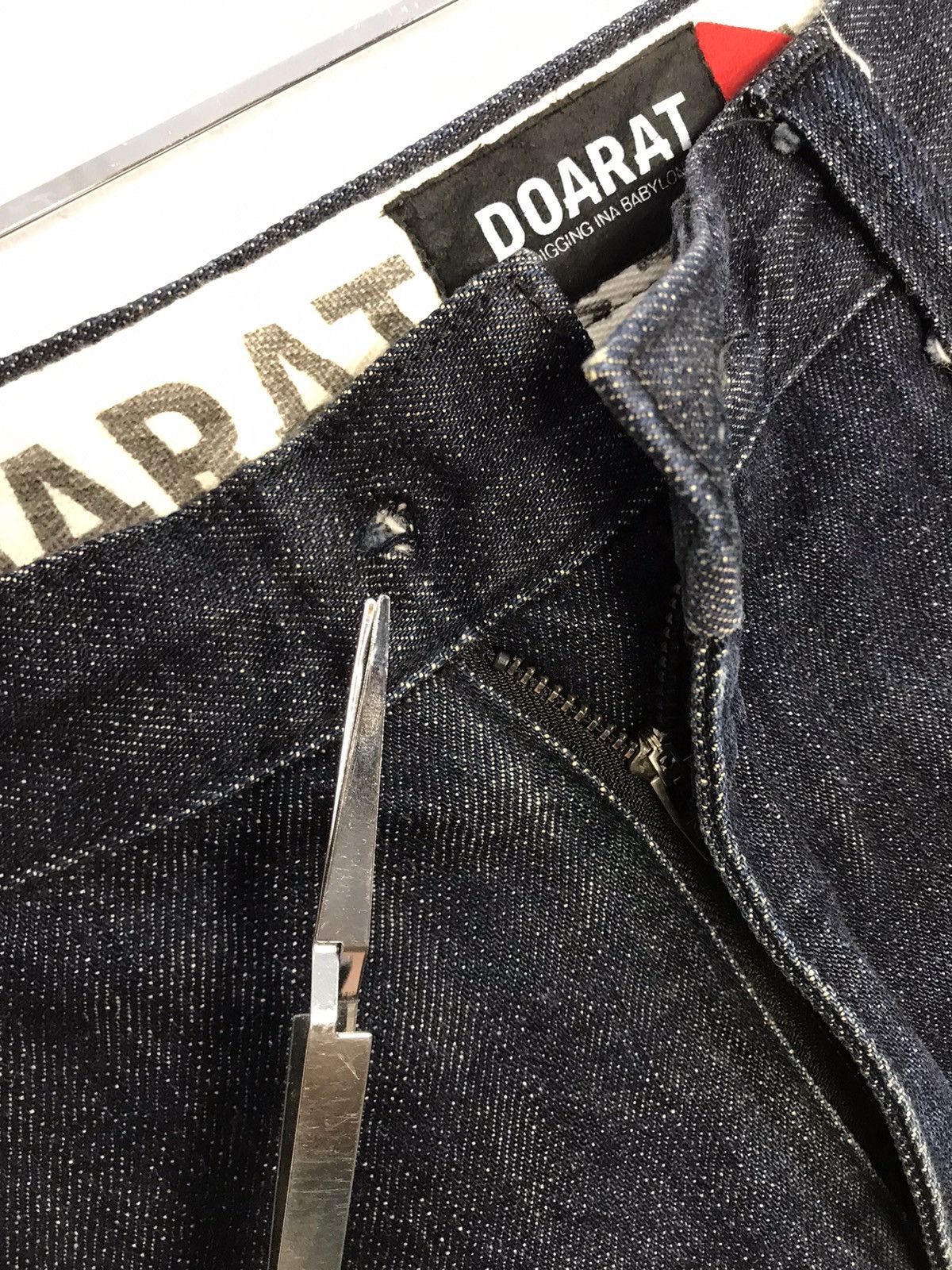 Japanese Brand Hype Doarat Babylon Dark Indigo Denim Jean Pants Printed Size US 32 / EU 48 - 14 Thumbnail