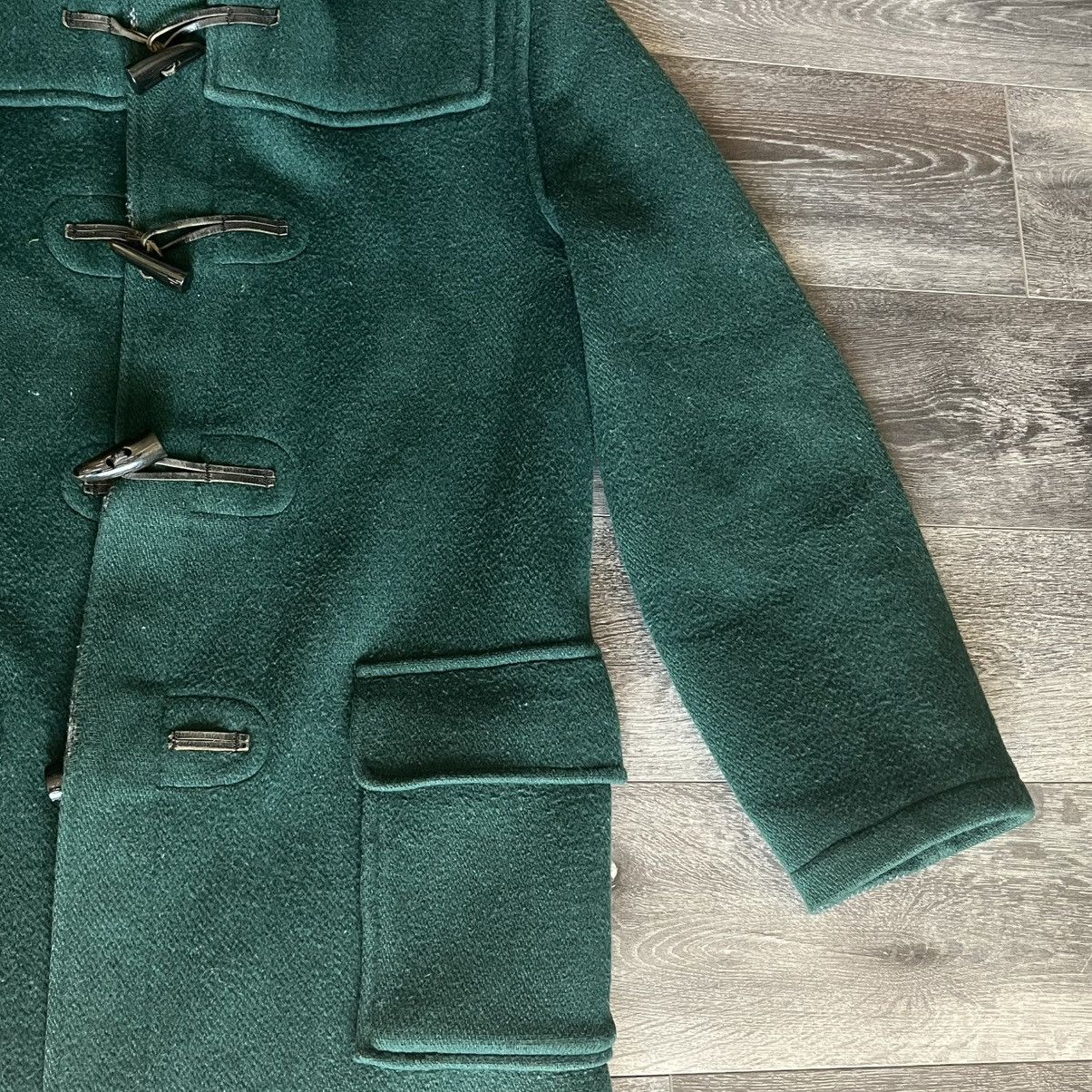 Gloverall Vintage Gloverall The Original Duffle Pea Coat Wool Green Size US XL / EU 56 / 4 - 4 Thumbnail