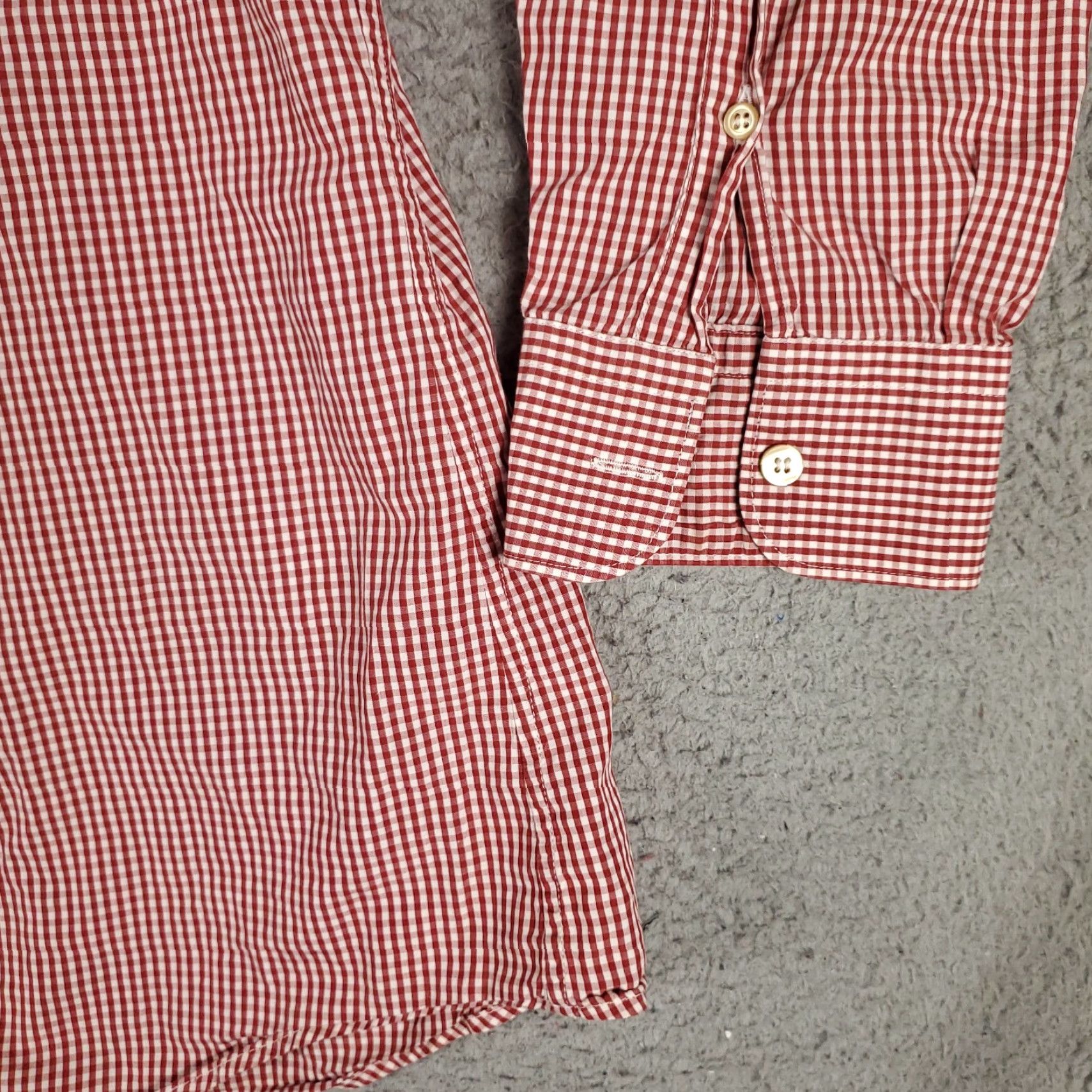 Ermenegildo Zegna VINTAGE Ermenegildo Zegna Sport Shirt Mens 2XL Casual Check Cotton Long Sleeve Red Size US XXL / EU 58 / 5 - 5 Thumbnail