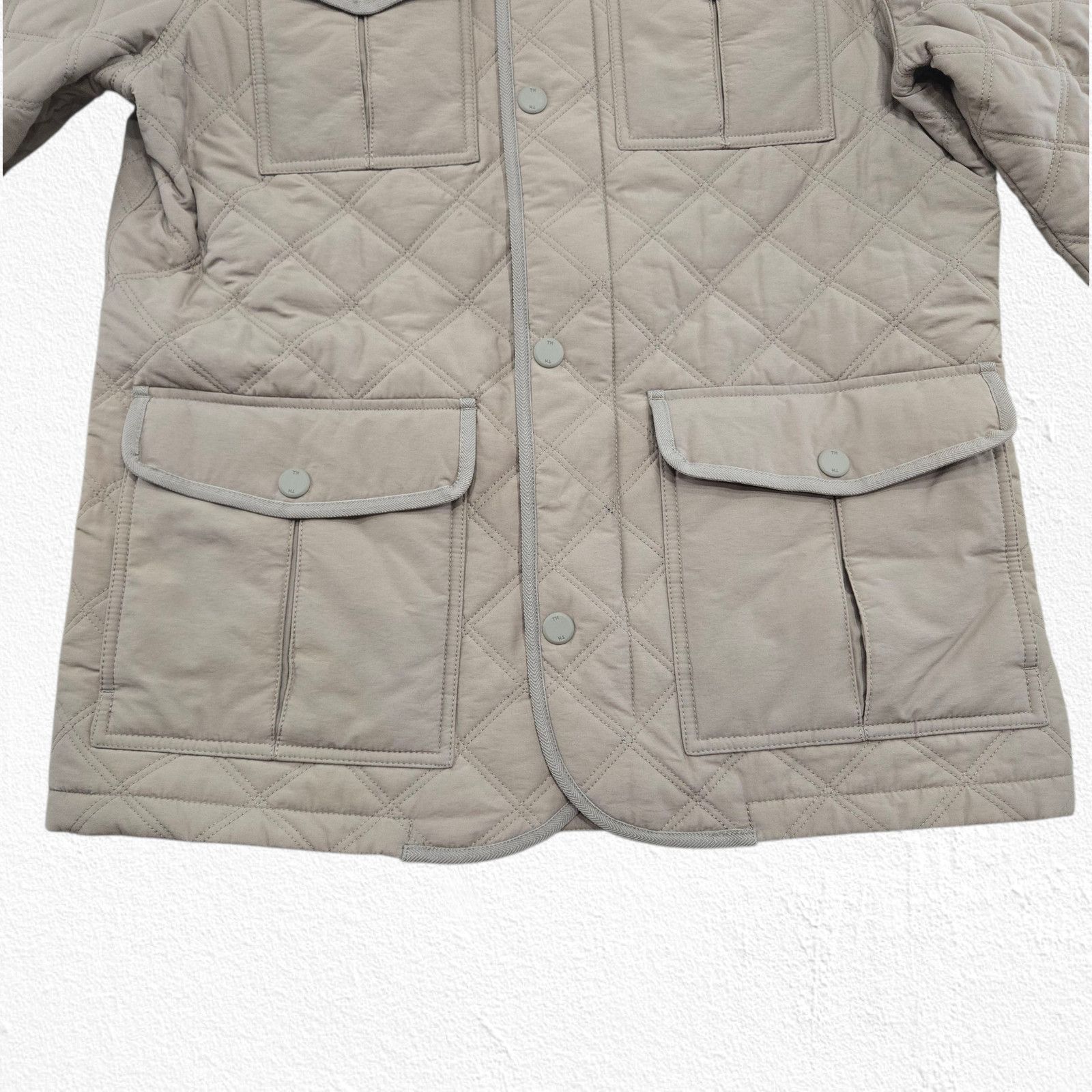 Tommy Hilfiger Tommy Hilfiger Quilted Barn Jacket Tan Plaid Lined Sze Large Size US L / EU 52-54 / 3 - 10 Thumbnail
