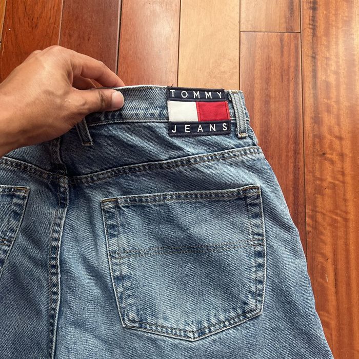 Vintage 90’s Tommy Hilfiger Baggy Jean Shorts Grailed