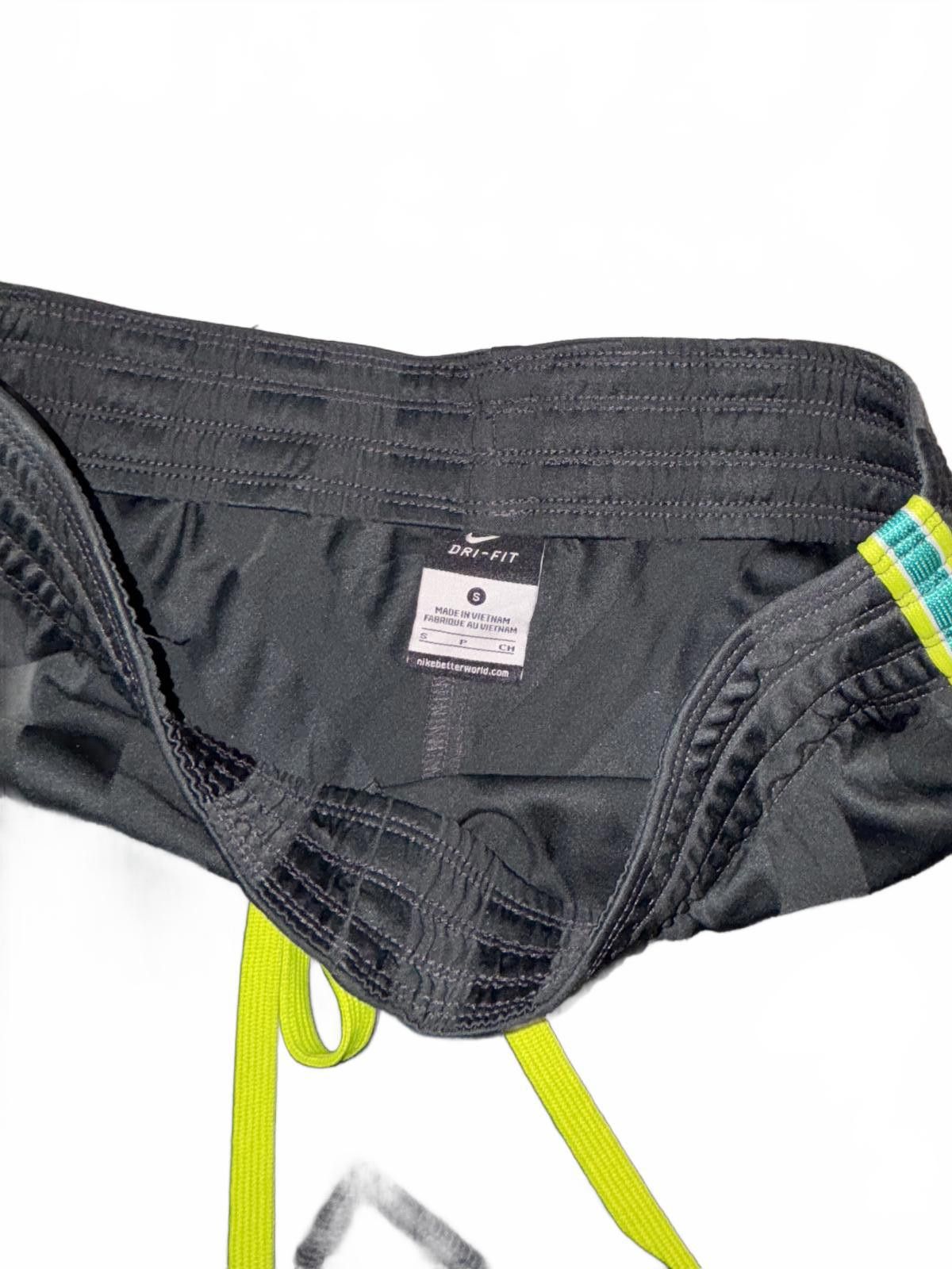 Nike Womens Nike Dri-FIT Gray Running Shorts with Neon Accents Size 28" / US 6 / IT 42 - 3 Thumbnail