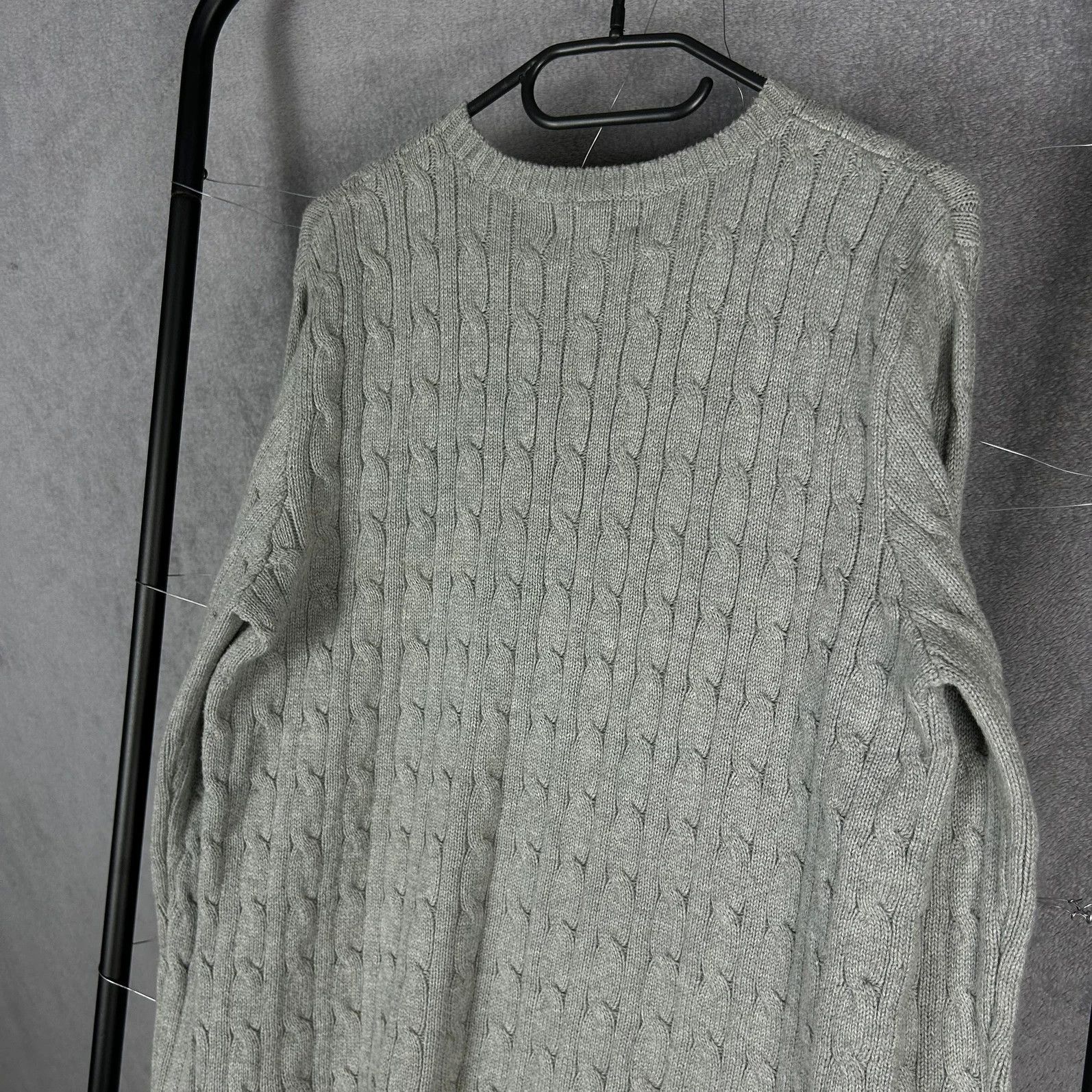 Polo Ralph Lauren × Ralph Lauren Polo Ralph Lauren sweater gray mini logo pony old money Size L / US 10 / IT 46 - 10 Thumbnail