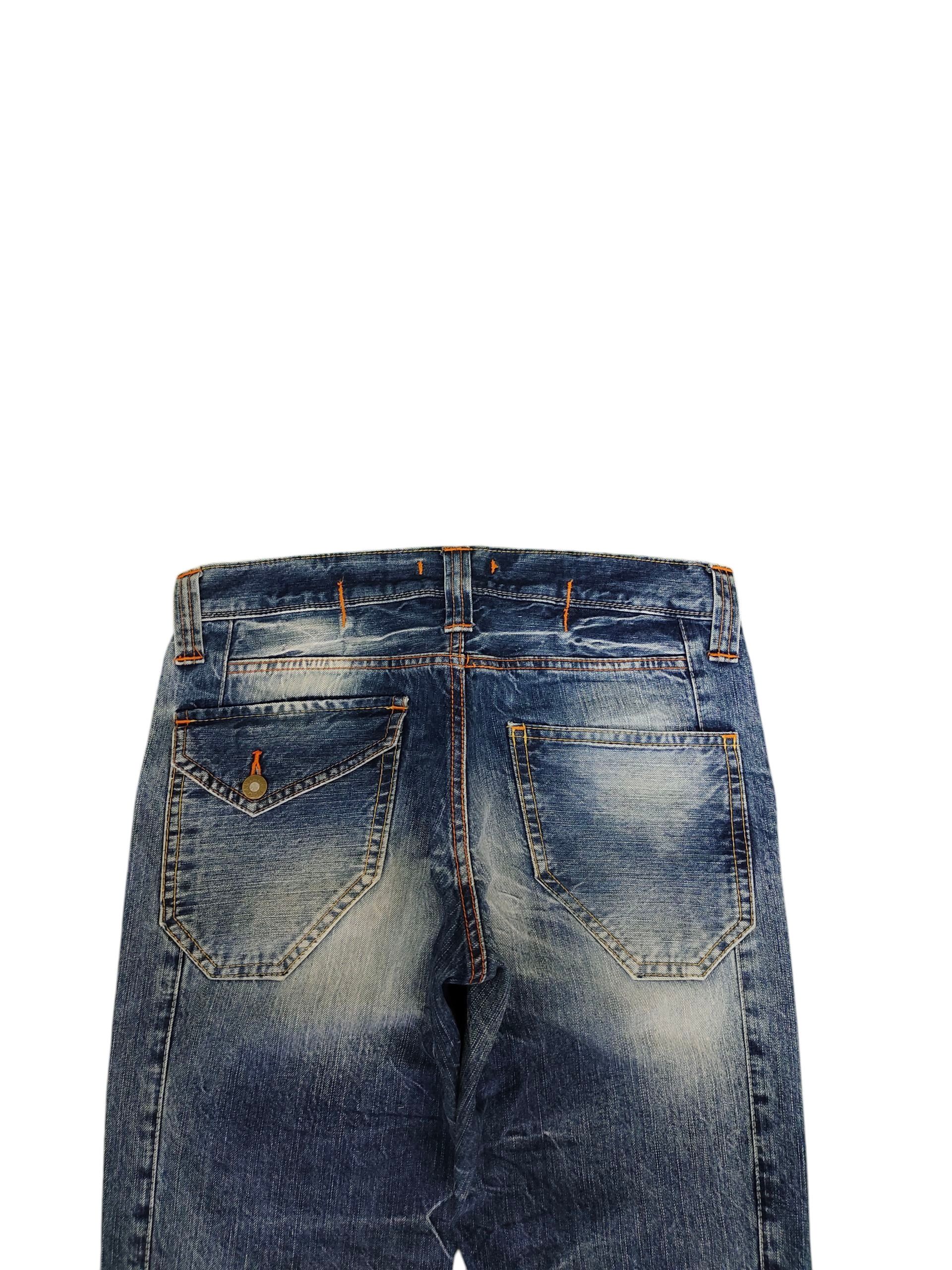 Undercover Vintage 90s Blue Way Clawmark Distress Faded Denim Jeans Size US 32 / EU 48 - 9 Thumbnail