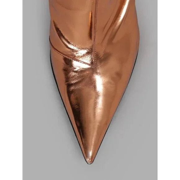 Haider Ackermann Haider Ackermann Metallic Leather Ankle Boots EU 40 US 9 A Size US 9 / IT 39 - 13 Thumbnail