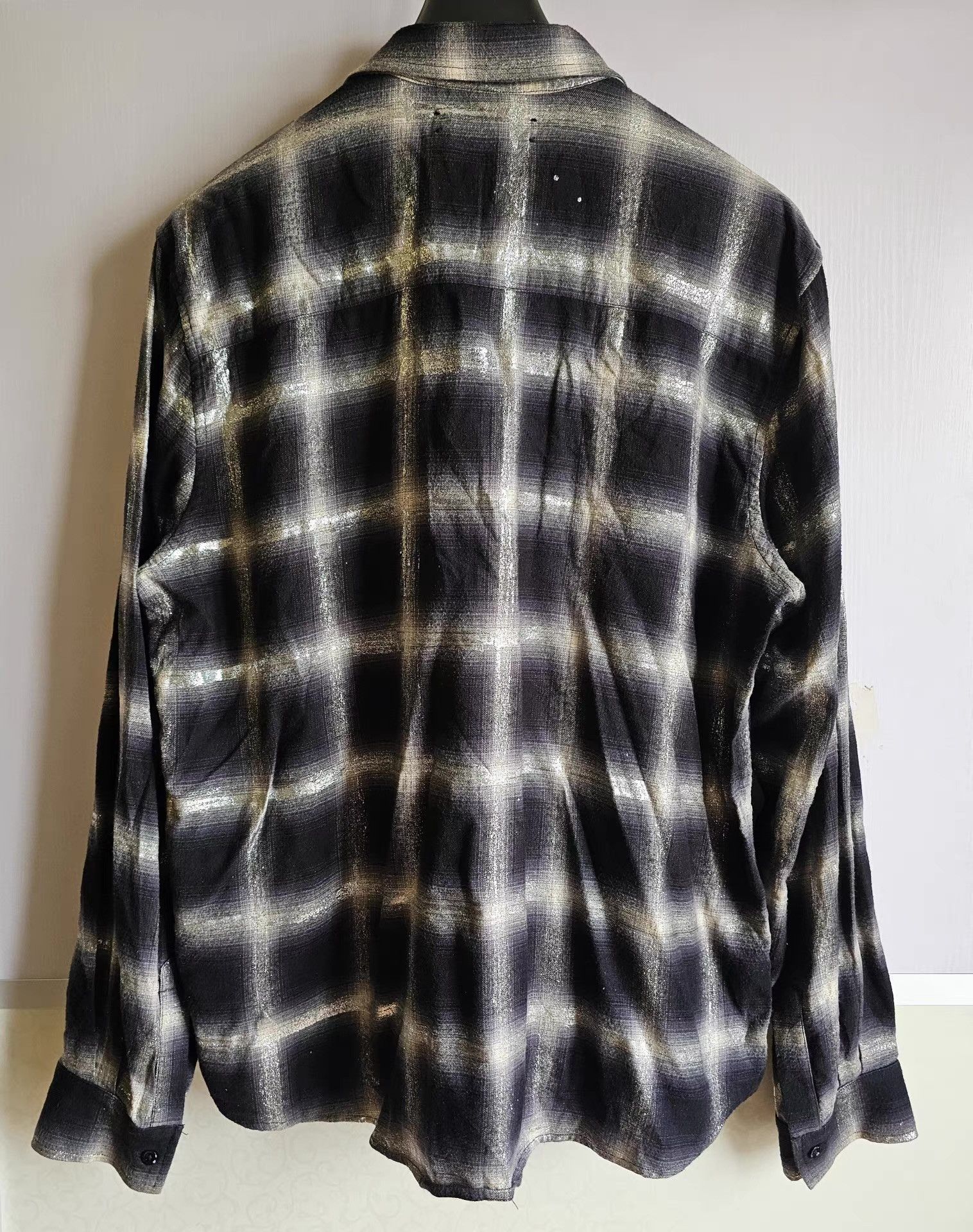 Amiri Amiri black and white plaid shirt, Size US L / EU 52-54 / 3 - 3 Thumbnail