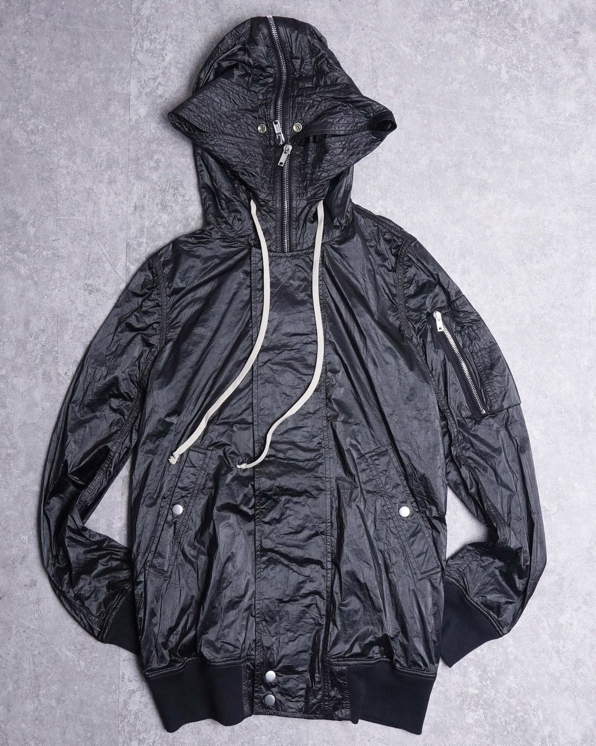 Rick Owens SS18 Coated Exploder Parka Jacket Size US S / EU 44-46 / 1 - 1 Thumbnail