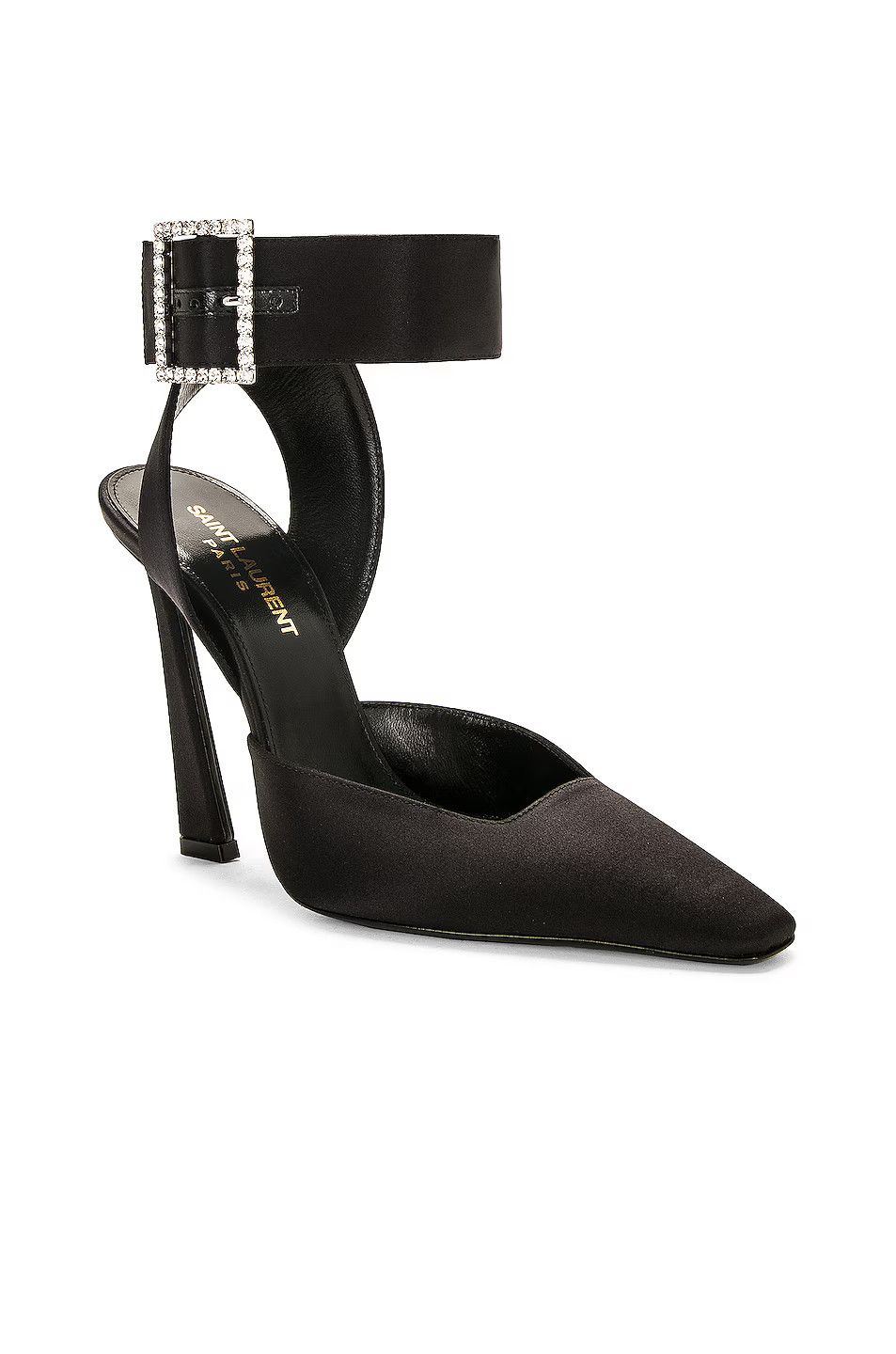Saint Laurent Paris o1bcso1str1124 Fanny Slingback Pumps in Nero Size US 7.5 / IT 37.5 - 2 Thumbnail