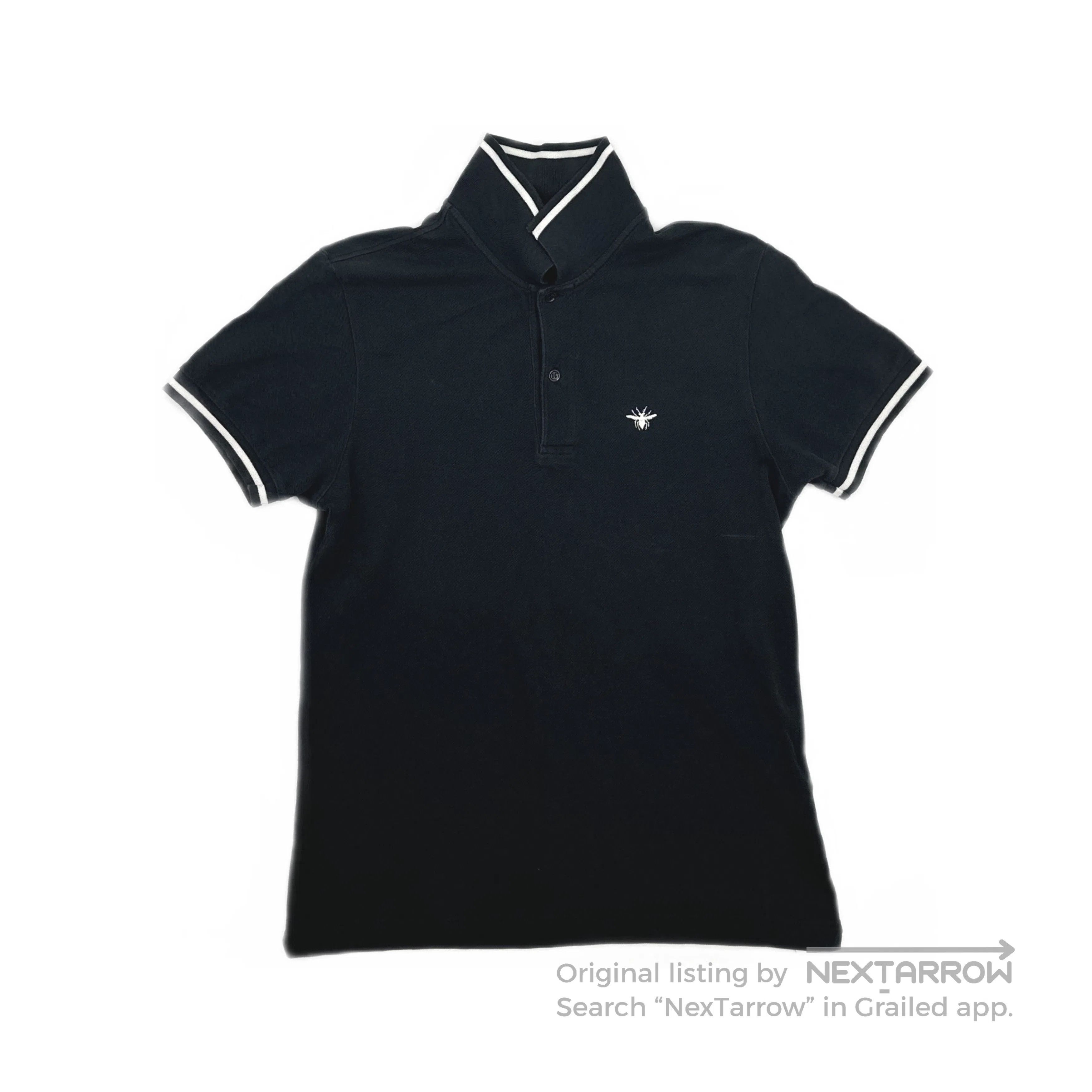 Dior Brand New Dior Homme Hedi Slimane Archive Striped Polo Shirt