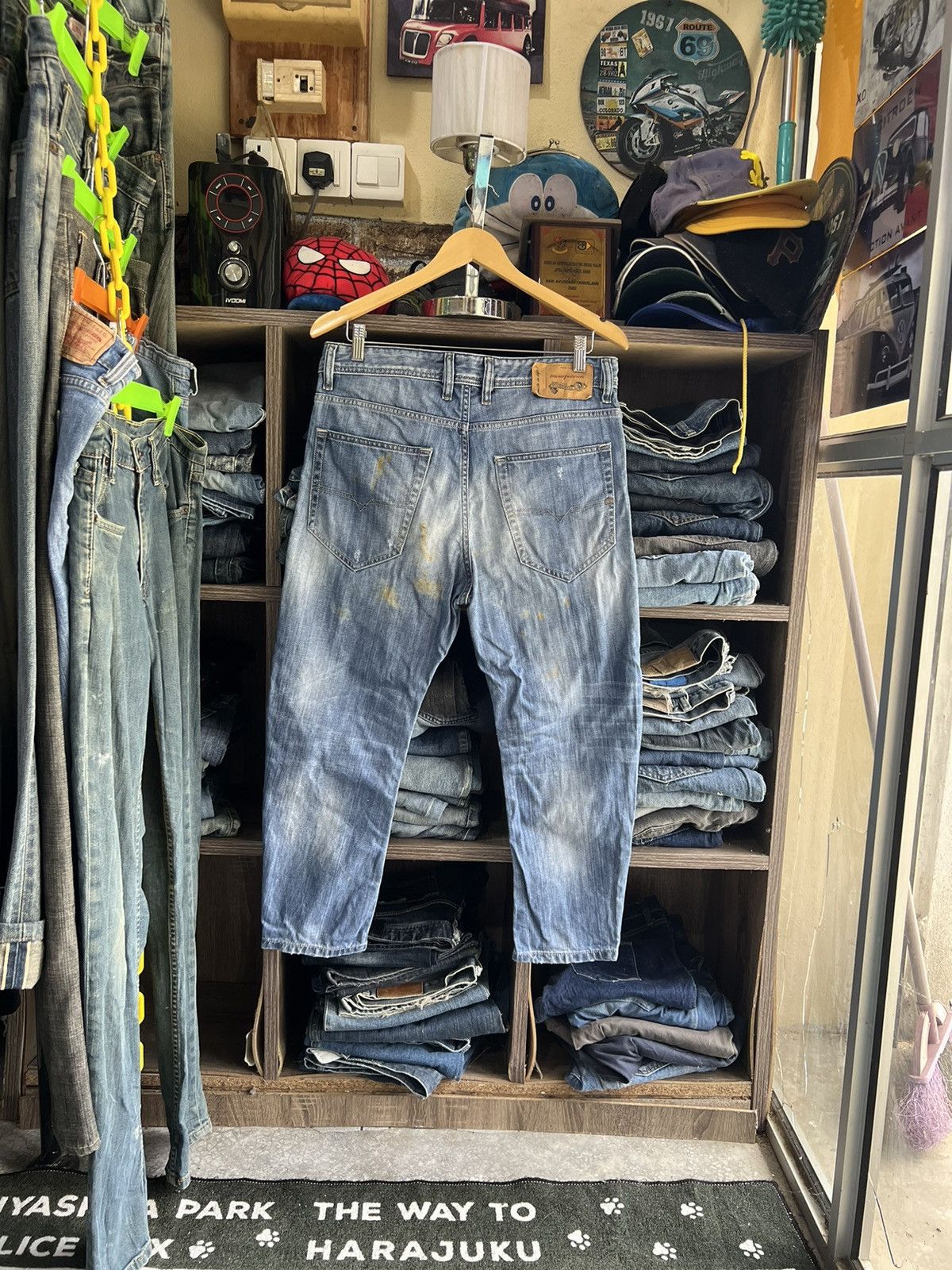 Diesel 🔥Vintage Diesel Industry Cropped Distressed Denim Size US 33 - 2 Thumbnail
