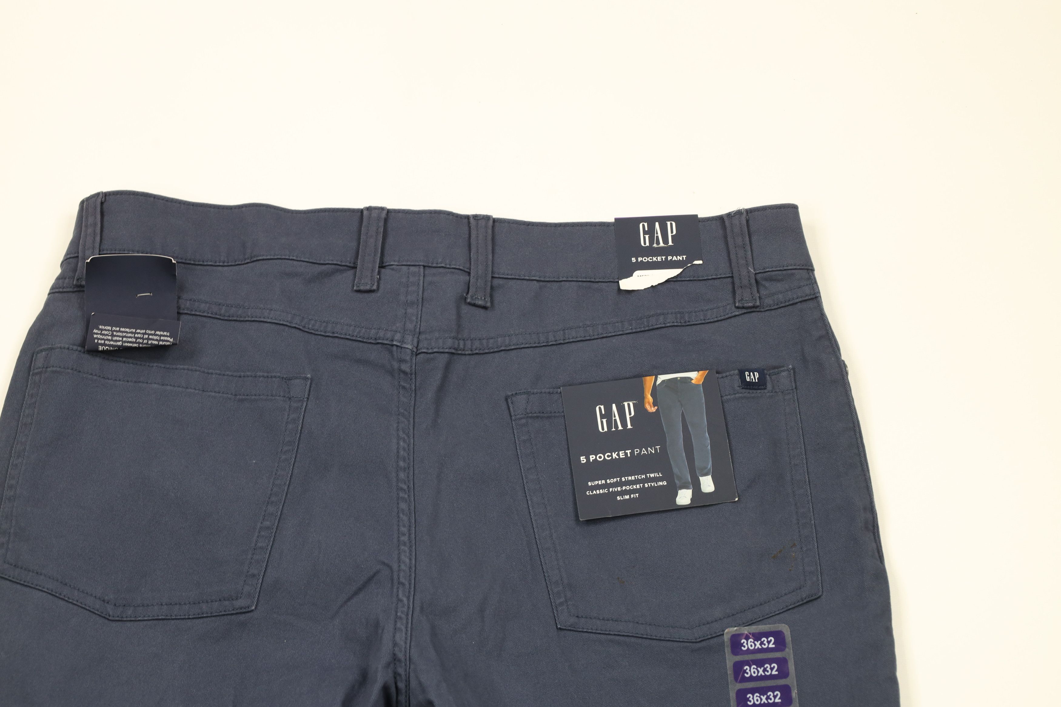 Gap × Vintage New Gap Fit Stretch Twill 5 Pocket Chinos Chino Pants Blue Size US 36 / EU 52 - 8 Thumbnail