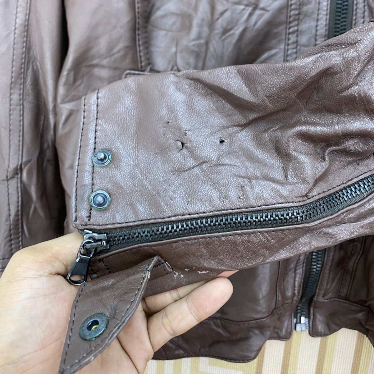 Vintage 🫶Vintage Vespa Genuinne Real Leather Jacket Size US M / EU 48-50 / 2 - 8 Thumbnail