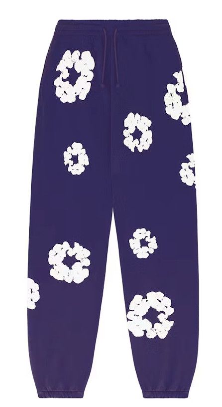 DENIM TEARS The Cotton Wreath Sweatpants Purple Size US 33 - 1 Thumbnail