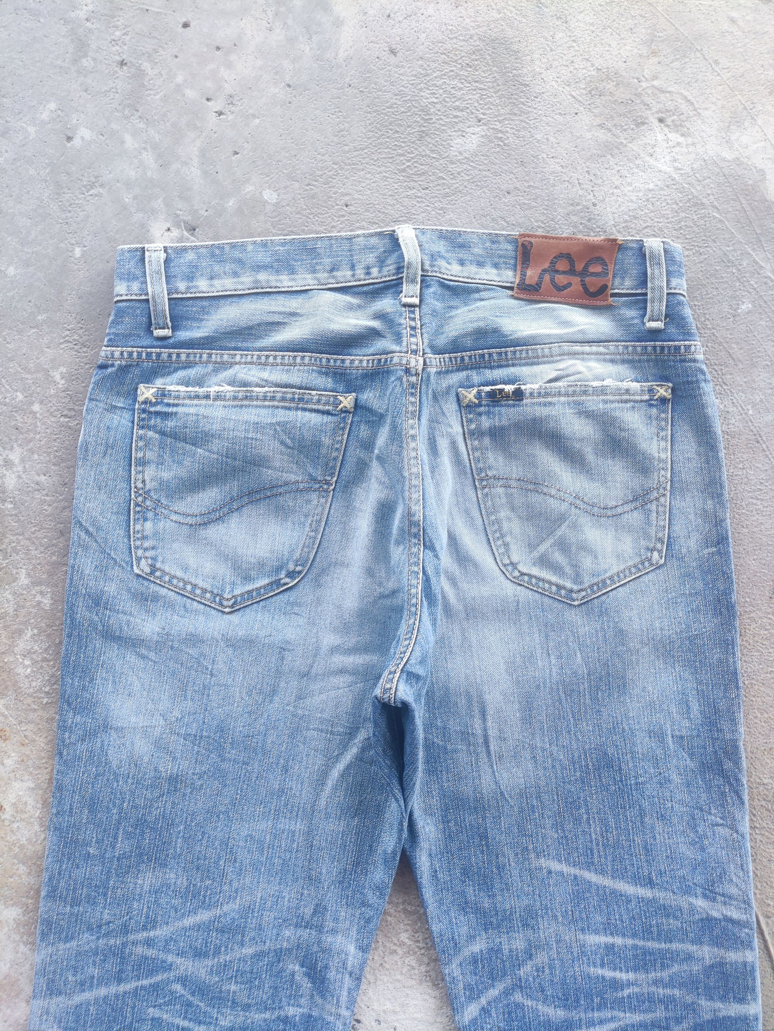 Lee Vintage Lee Baggy Distress Faded Denim Size US 34 / EU 50 - 10 Thumbnail