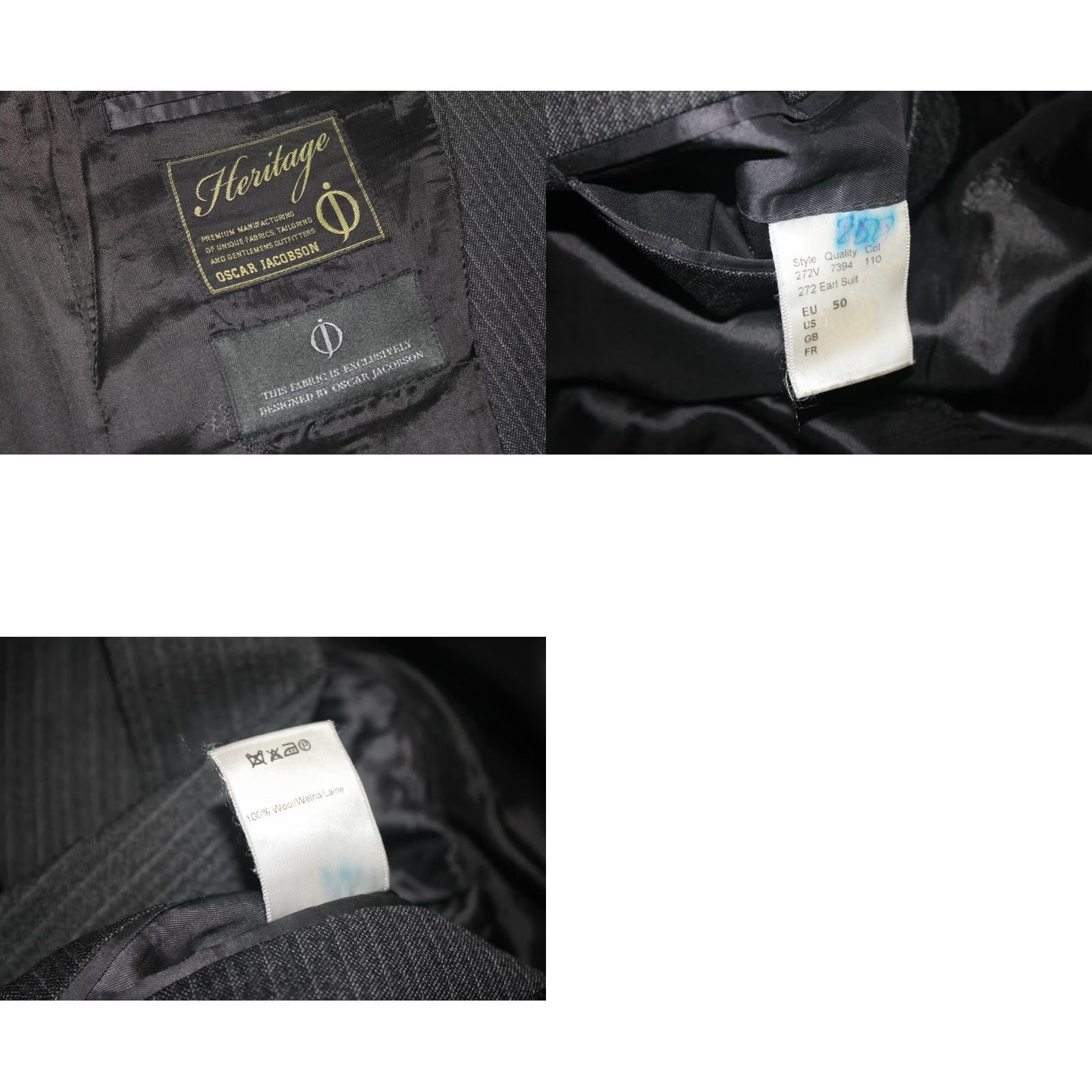 Oscar Jacobson Oscar Jacobson Wool Blazer Jacket EUR 50 Mens Size 50R - 8 Thumbnail