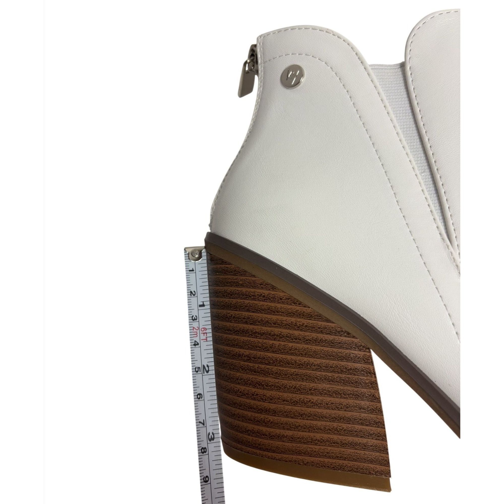 Other KAYLEEN / Cadi-55 / White / Leather / Ankle / Boots With Blo Size US 9 / IT 39 - 7 Thumbnail